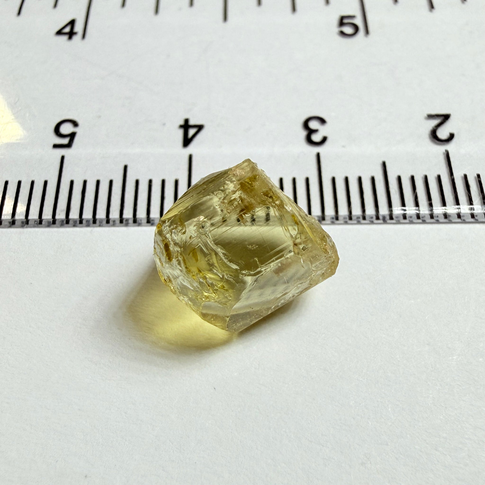 Yellow Tourmaline Crystal, 8.66ct, Tanzania, Untreated Unheated. vvs-if
