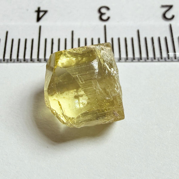 Yellow Tourmaline Crystal, 8.66ct, Tanzania, Untreated Unheated. vvs-if