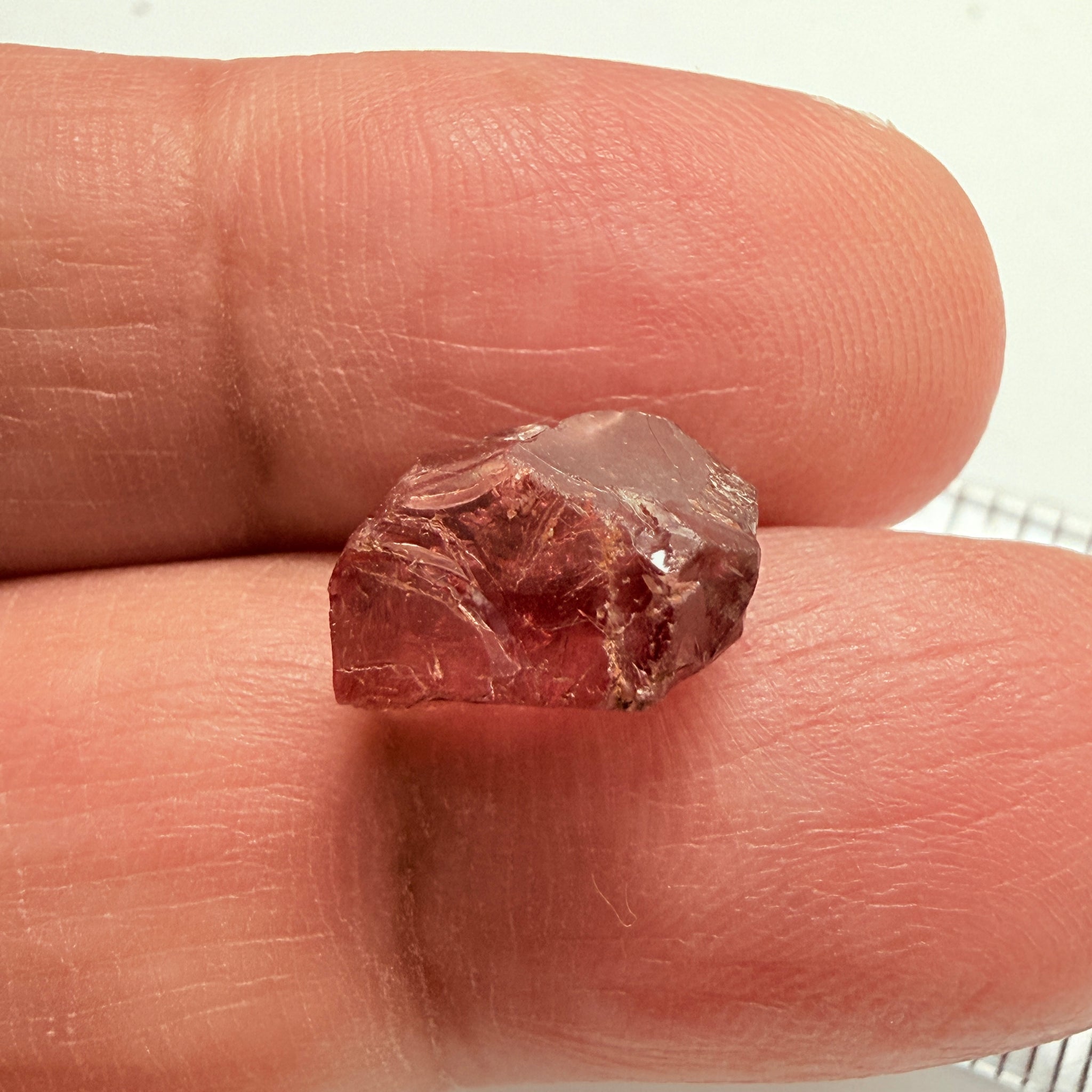 Umba Garnet, 6.90ct, Umba Valley, Tanzania, Untreated Unheated, vvs-if but flattish shape, see side pictures