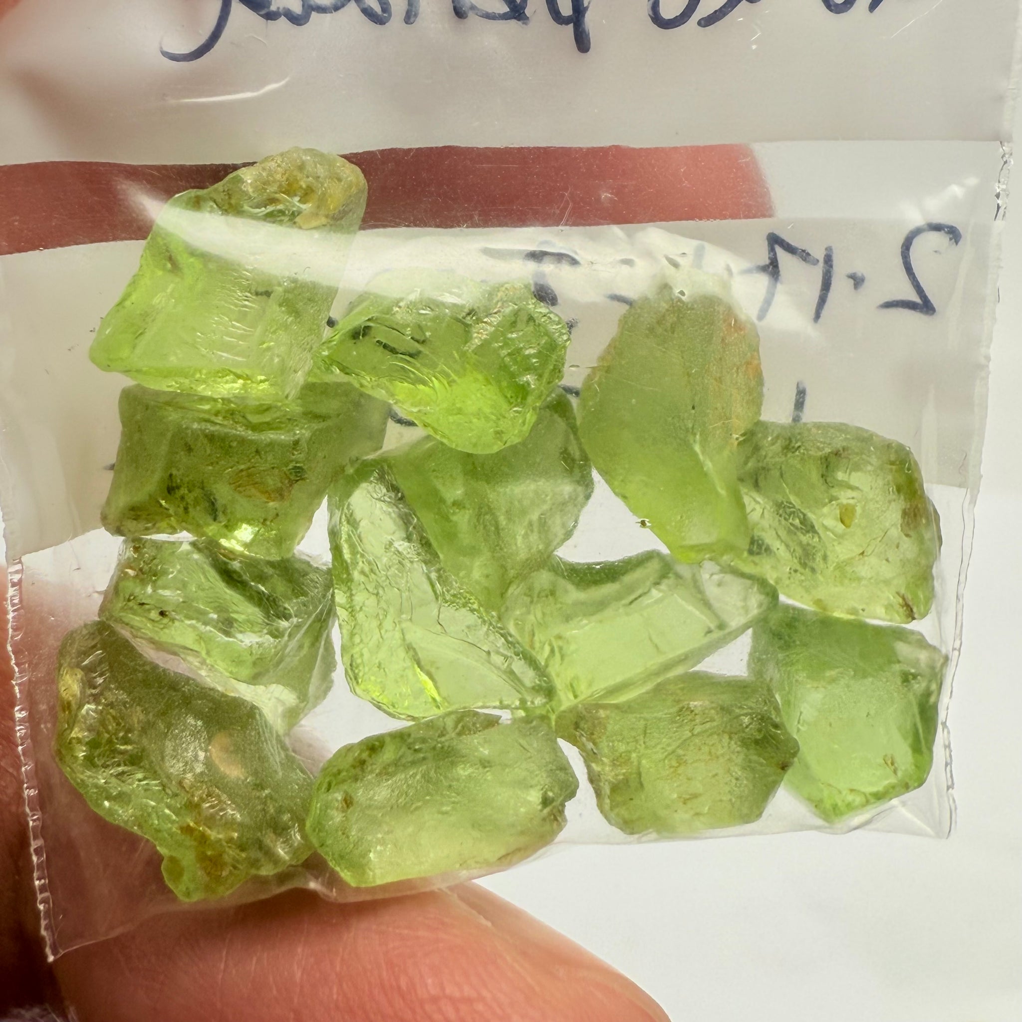 GoGo Peridot Lot, 33.37ct, Mined by the Wa GoGo tribe in Tanzania, Untreated Unheated, Bright Apple Green, 2.17ct-3.02ct, 13pcs, vvs-if