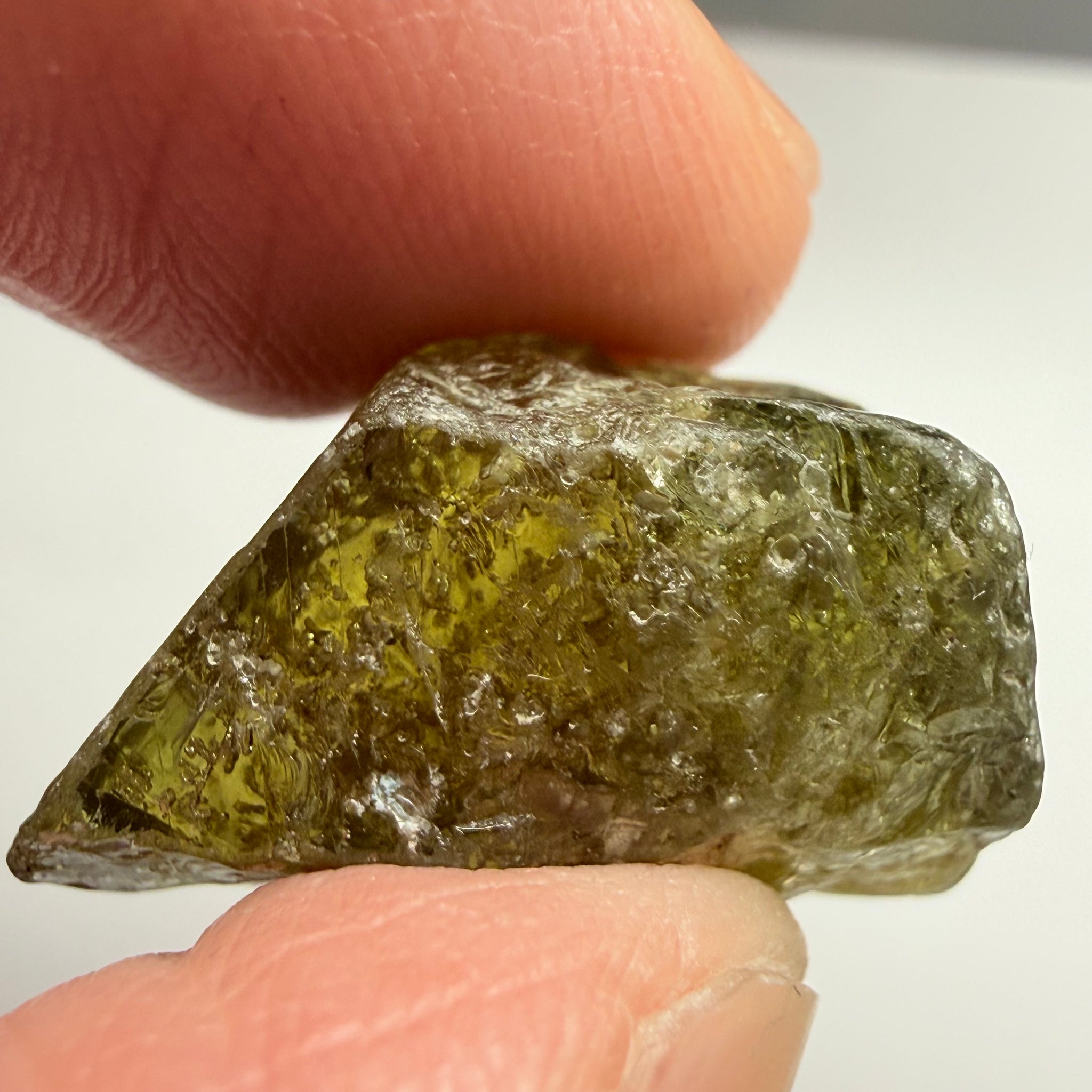 Umba Sapphire, 42.25ct, Umba, Tanzania, Untreated Unheated, cab grade rough, spotty inside, see the backlit photos