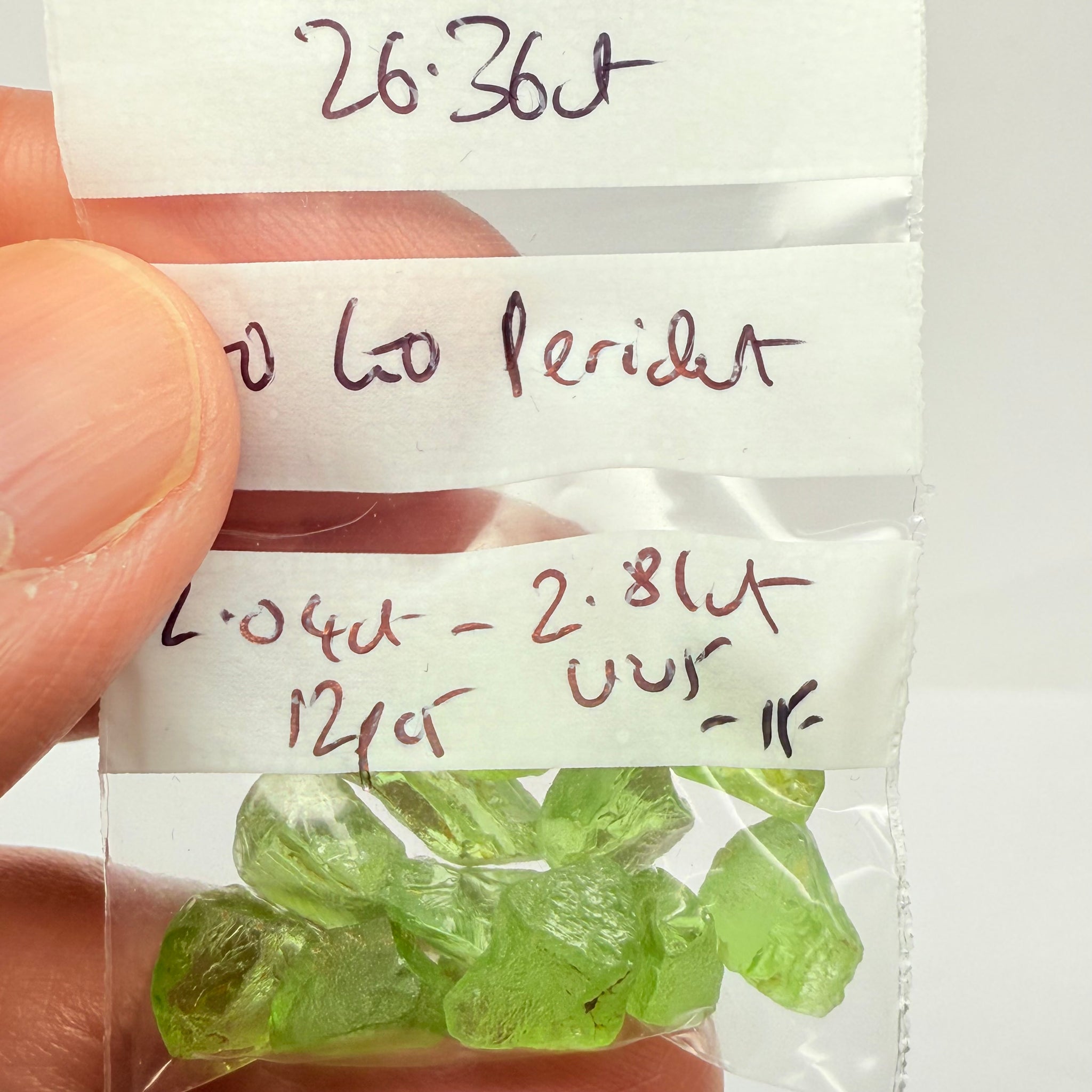 GoGo Peridot Lot, 26.36ct, Mined by the Wa GoGo tribe in Tanzania, Untreated Unheated, Bright Apple Green, 2.04ct-2.81ct, 12pcs, vvs-if