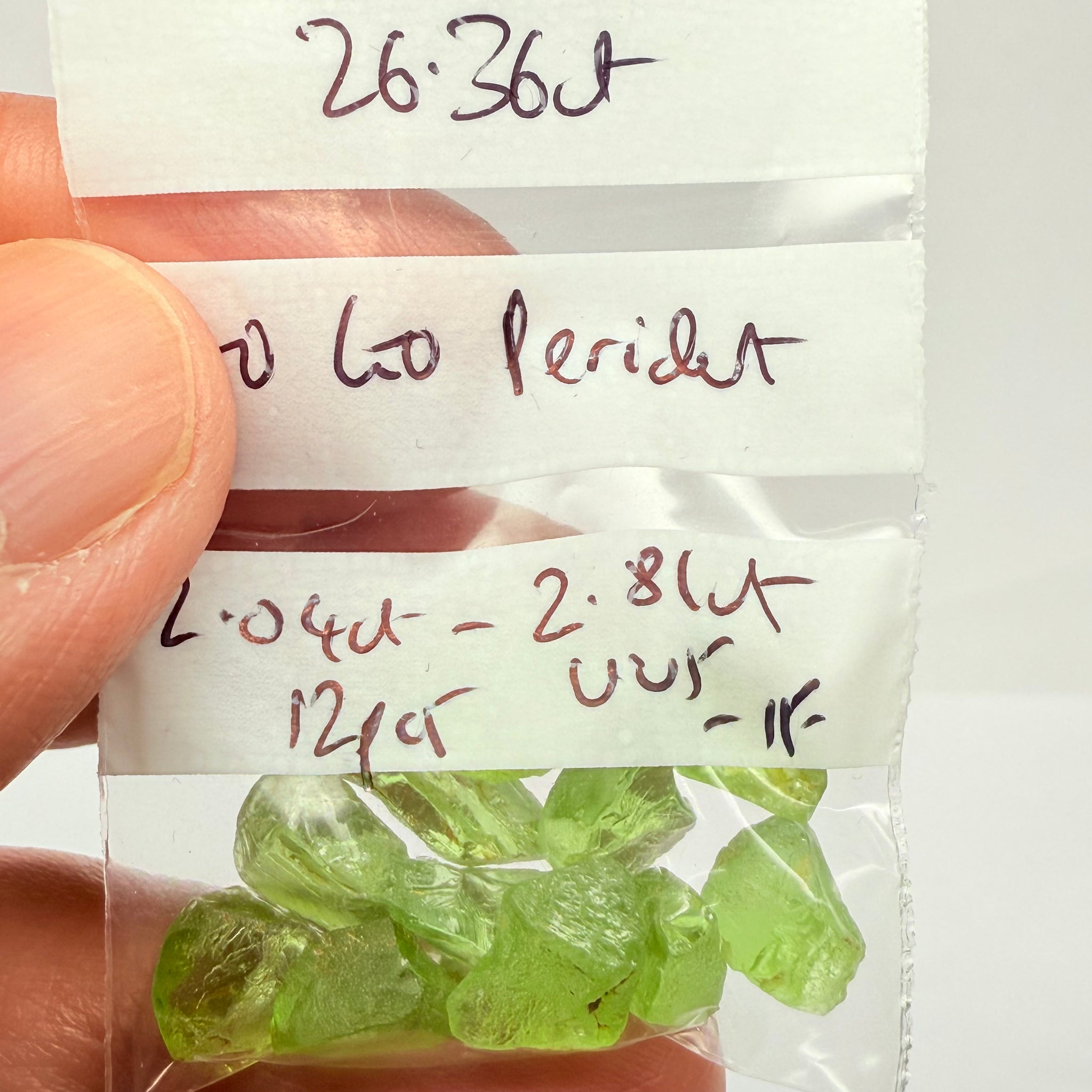 GoGo Peridot Lot, 26.36ct, Mined by the Wa GoGo tribe in Tanzania, Untreated Unheated, Bright Apple Green, 2.04ct-2.81ct, 12pcs, vvs-if