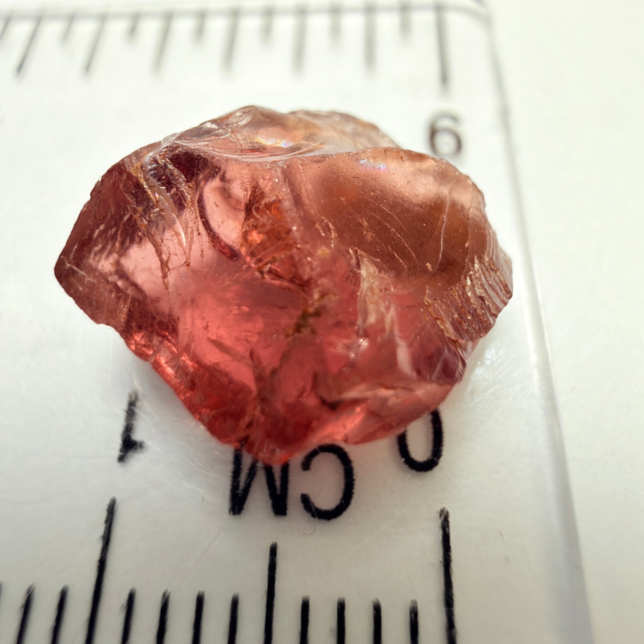 Umba Garnet, 6.90ct, Umba Valley, Tanzania, Untreated Unheated, vvs-if but flattish shape, see side pictures