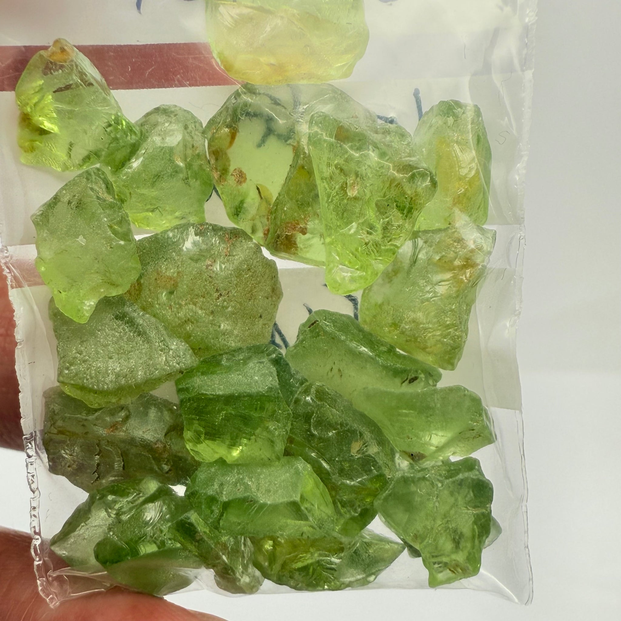 GoGo Peridot Lot, 67.14ct, Mined by the Wa GoGo tribe in Tanzania, Untreated Unheated, Bright Apple Green, FLAT SHAPES - too flat to facet according to me but you can try, or use them in jewellery as is