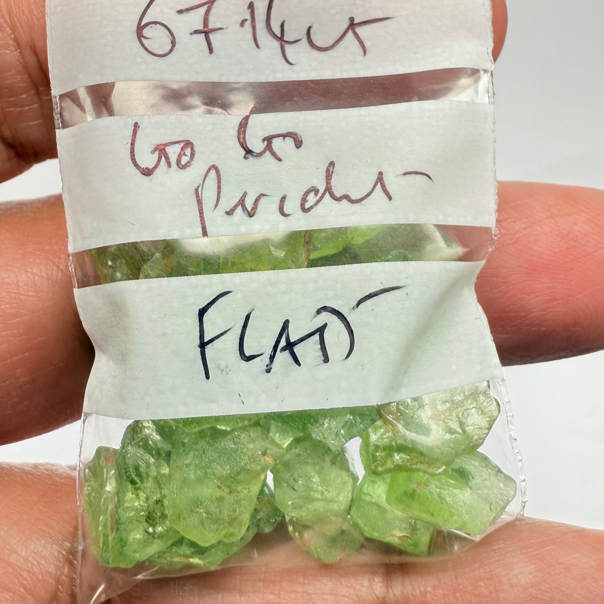 GoGo Peridot Lot, 67.14ct, Mined by the Wa GoGo tribe in Tanzania, Untreated Unheated, Bright Apple Green, FLAT SHAPES - too flat to facet according to me but you can try, or use them in jewellery as is