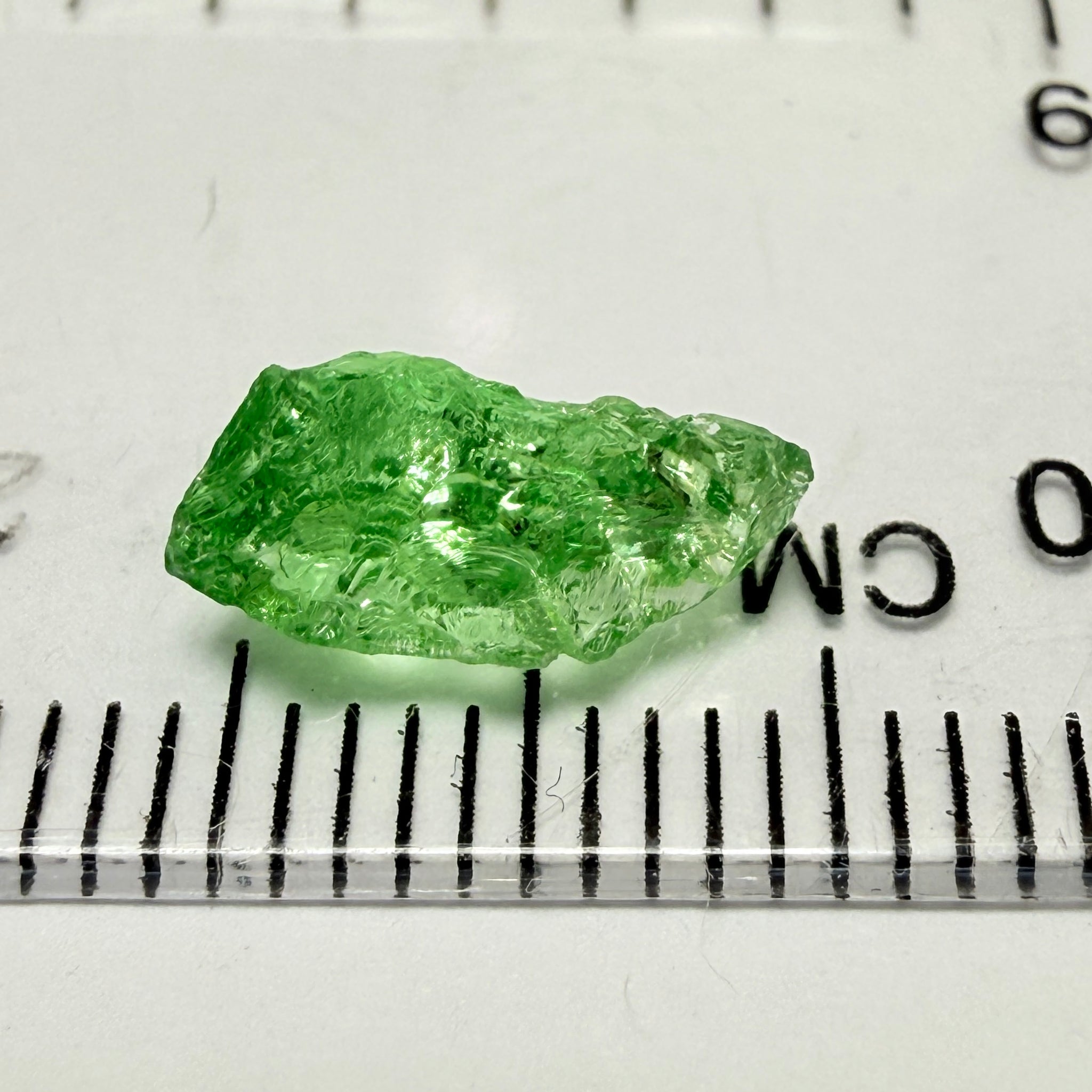 Tsavorite, 1.42ct, Tanzania, Untreated Unheated, slight veils