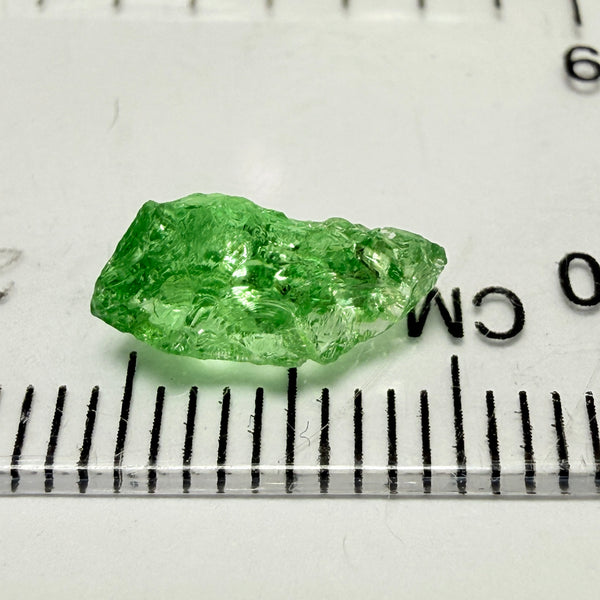 Tsavorite, 1.42ct, Tanzania, Untreated Unheated, slight veils