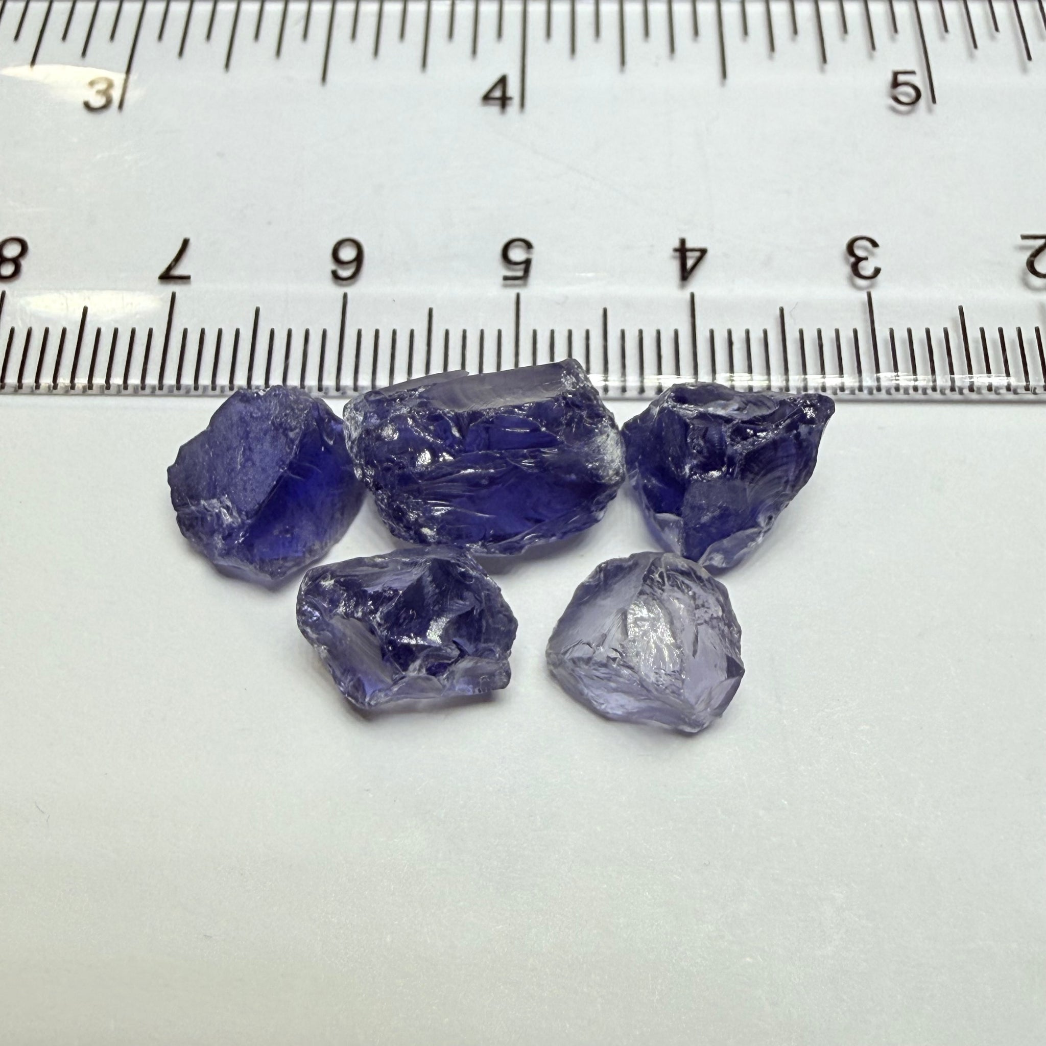Iolite Lot, 23.10ct, Babati, Tanzania, Untreated Unheated, 3.31ct-7.66ct, vvs-if