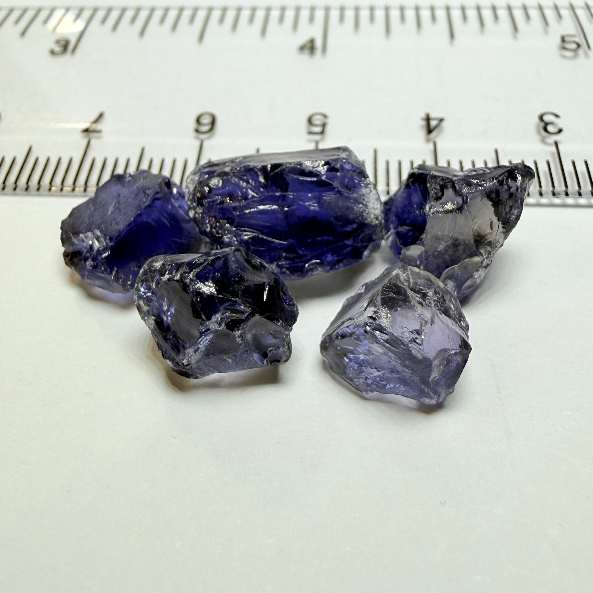 Iolite Lot, 23.10ct, Babati, Tanzania, Untreated Unheated, 3.31ct-7.66ct, vvs-if