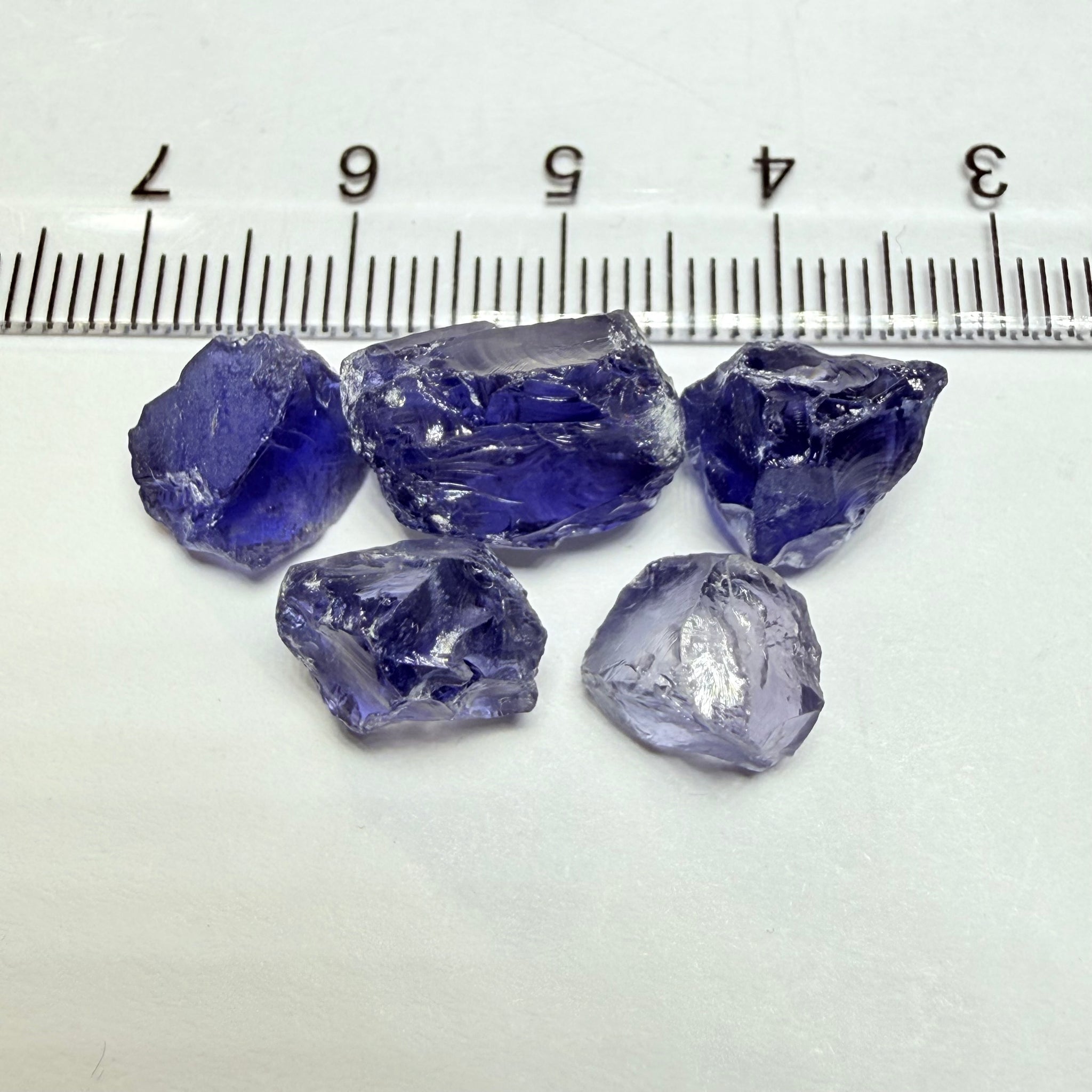 Iolite Lot, 23.10ct, Babati, Tanzania, Untreated Unheated, 3.31ct-7.66ct, vvs-if