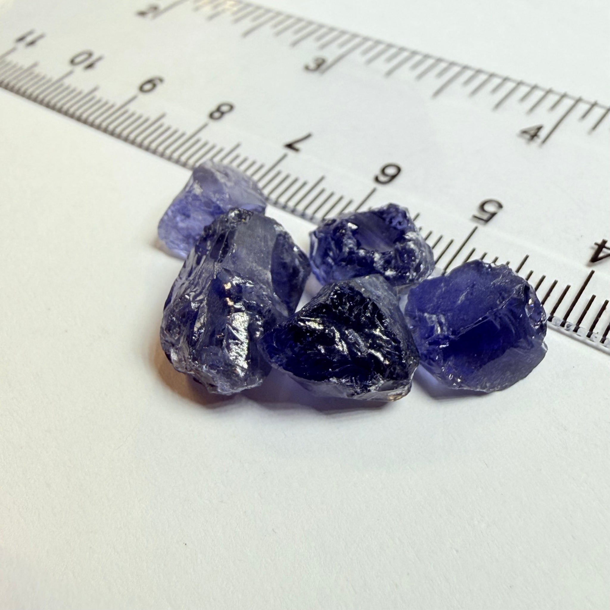 Iolite Lot, 23.10ct, Babati, Tanzania, Untreated Unheated, 3.31ct-7.66ct, vvs-if