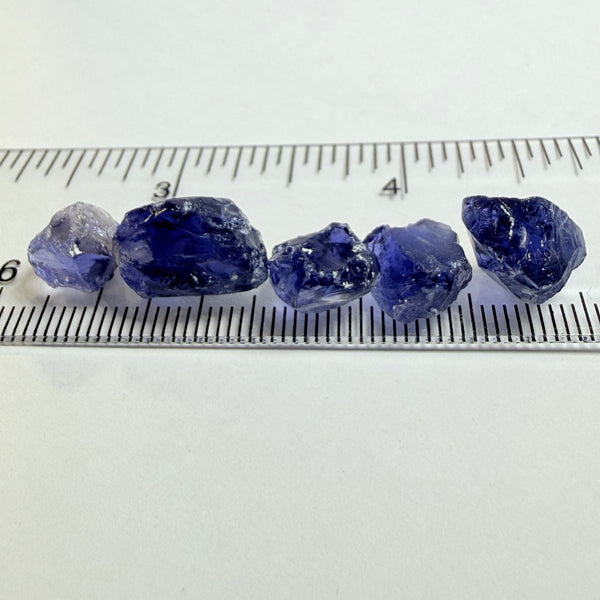 Iolite Lot, 23.10ct, Babati, Tanzania, Untreated Unheated, 3.31ct-7.66ct, vvs-if