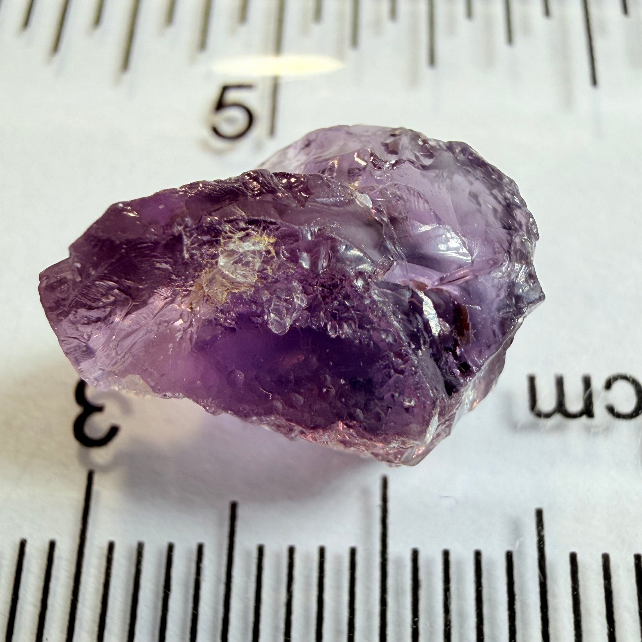 Purple Scapolite, 7.27ct, Tanzania, Untreated Unheated, inclusions on one side that have to be removed before faceting, till take away 1/4th of the stone, rest vvs-if