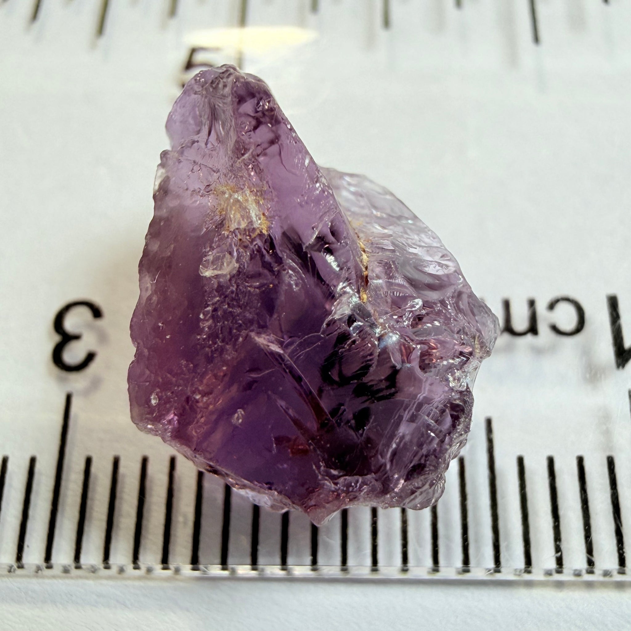 Purple Scapolite, 7.27ct, Tanzania, Untreated Unheated, inclusions on one side that have to be removed before faceting, till take away 1/4th of the stone, rest vvs-if