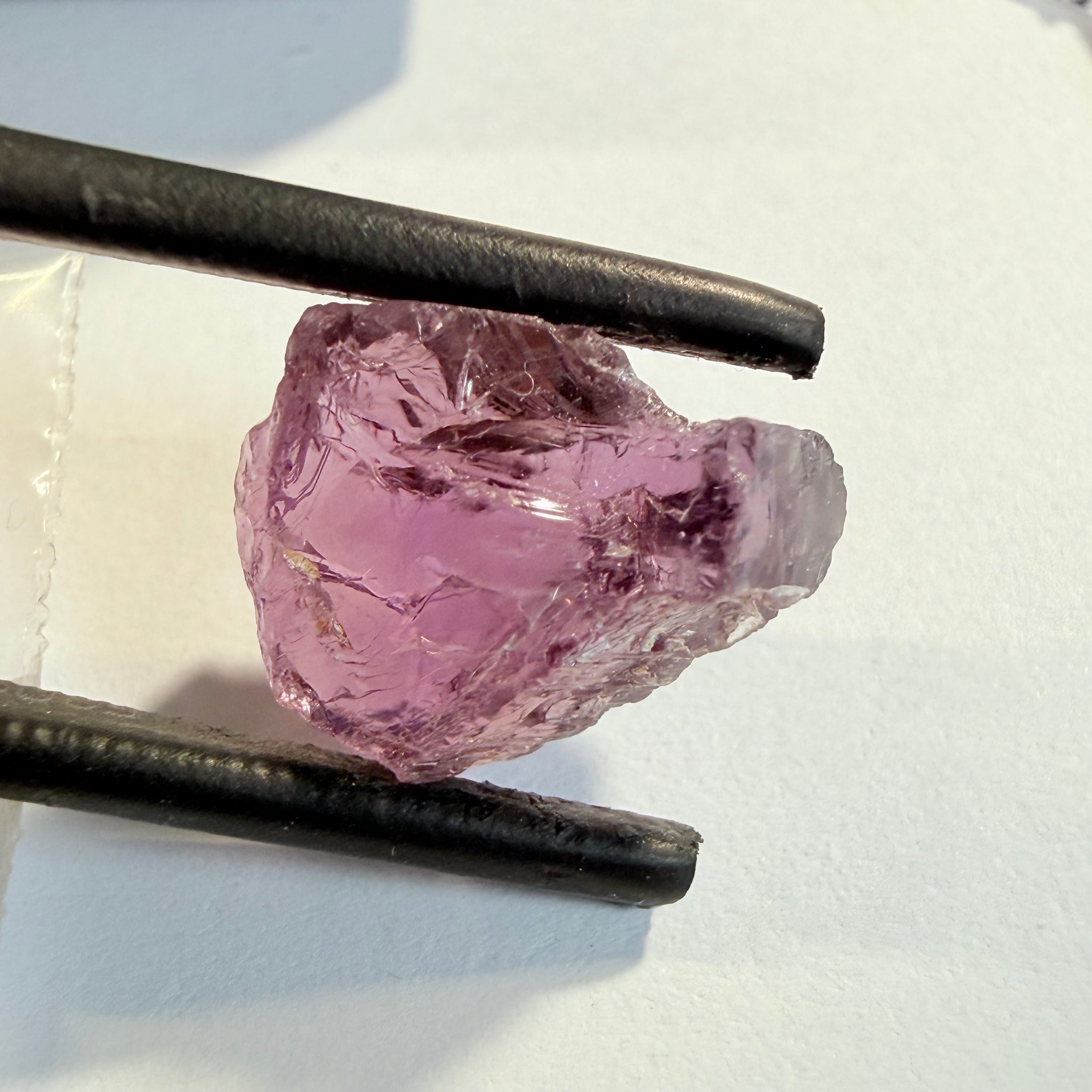 Purple Scapolite, 7.27ct, Tanzania, Untreated Unheated, inclusions on one side that have to be removed before faceting, till take away 1/4th of the stone, rest vvs-if