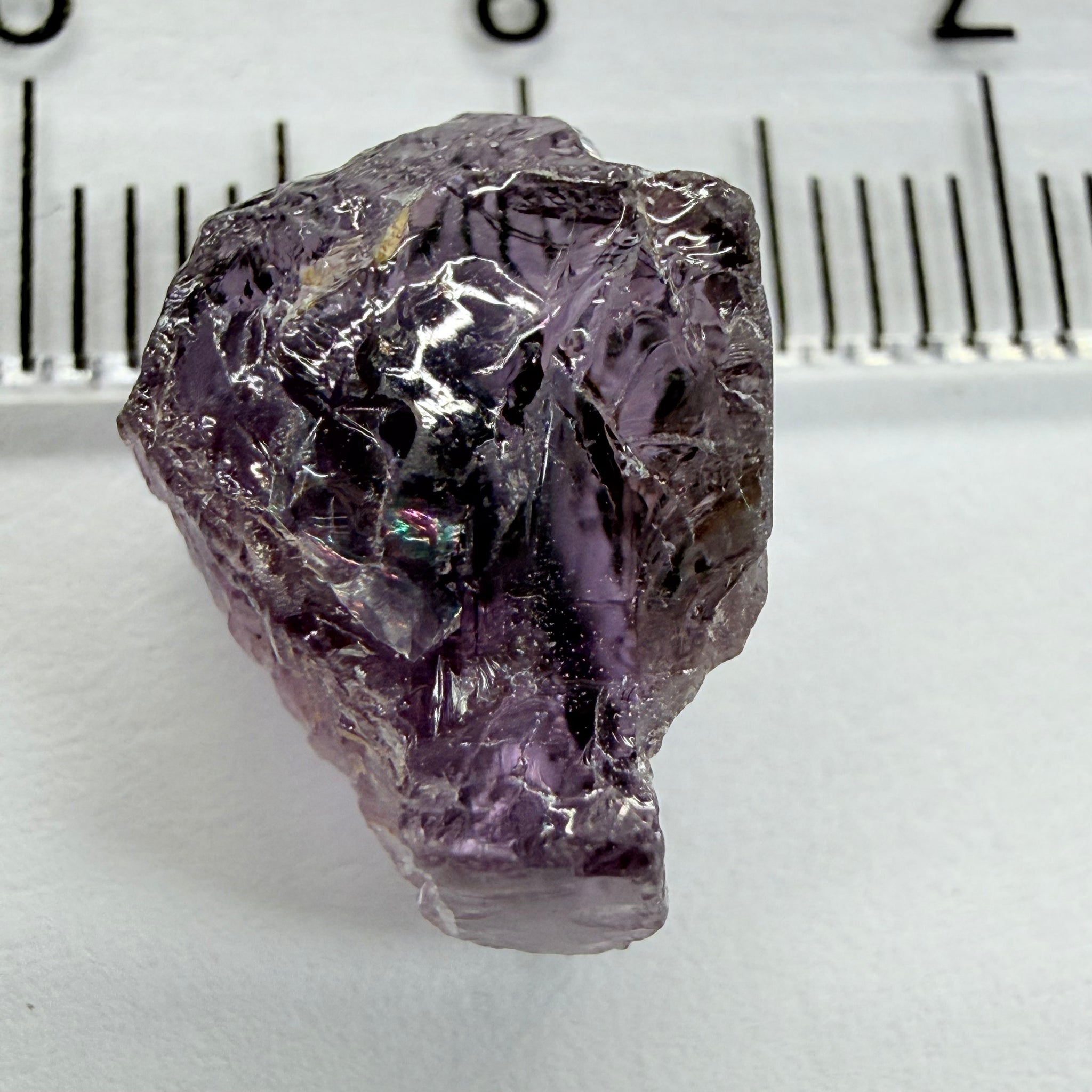 Purple Scapolite, 7.27ct, Tanzania, Untreated Unheated, inclusions on one side that have to be removed before faceting, till take away 1/4th of the stone, rest vvs-if