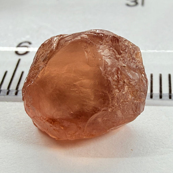 Malaya Garnet, 11.40ct, Umba Valley, Tanzania, Untreated Unheated, slight inclusions on the outer skin, will come off on disk while preforming and will take a couple of mm off the bottom, rest is slightly cloudyl