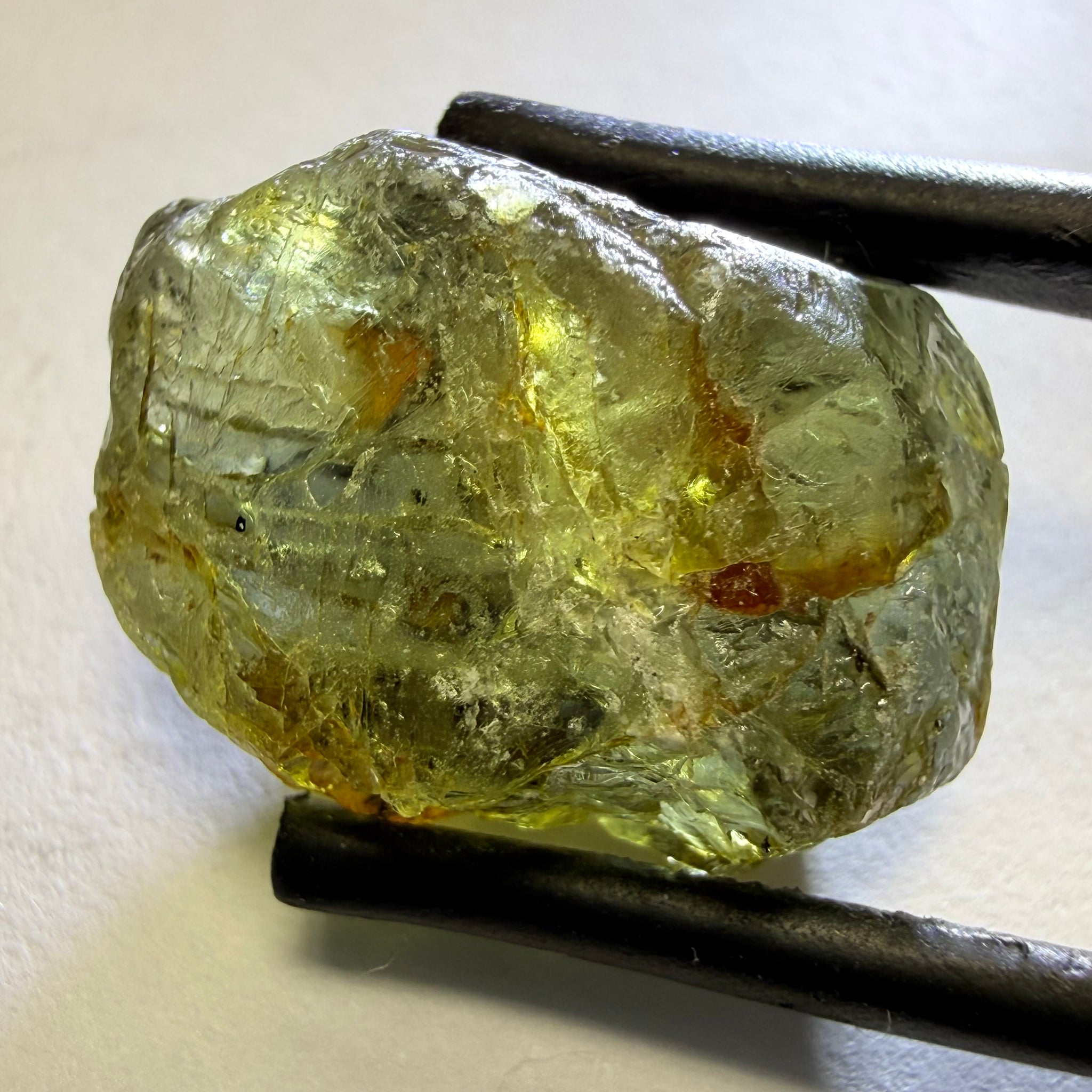 Umba Sapphire, 20.99ct, Umba, Tanzania, Untreated Unheated, cab grade rough or Cobb to remove gemmy but slightly included pieces, fractures inside, see the backlit photos showing the fractures