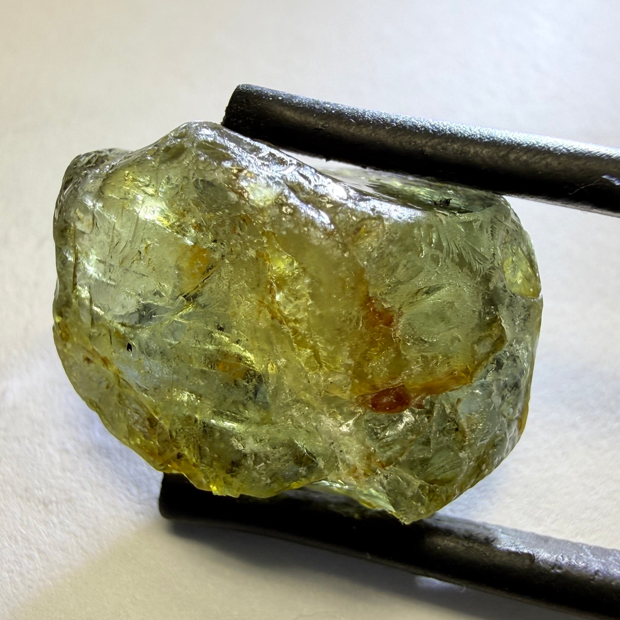 Umba Sapphire, 20.99ct, Umba, Tanzania, Untreated Unheated, cab grade rough or Cobb to remove gemmy but slightly included pieces, fractures inside, see the backlit photos showing the fractures