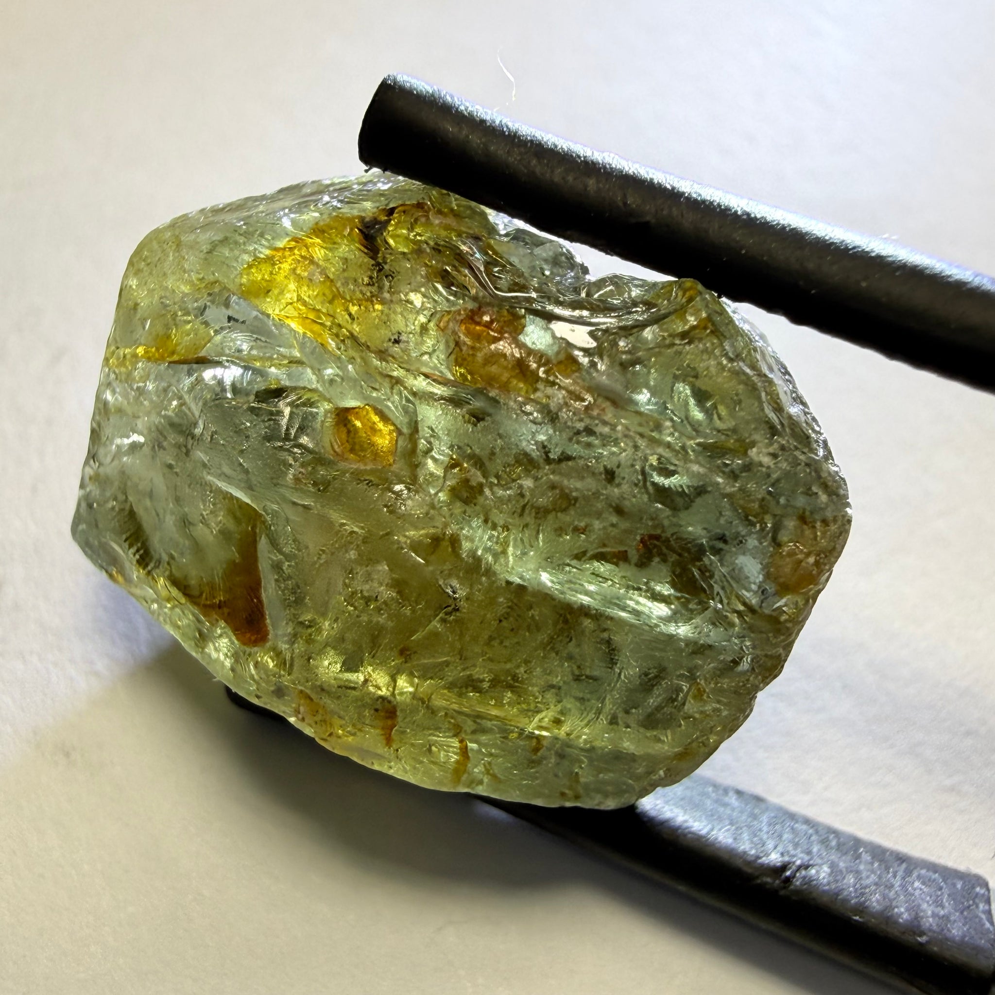 Umba Sapphire, 20.99ct, Umba, Tanzania, Untreated Unheated, cab grade rough or Cobb to remove gemmy but slightly included pieces, fractures inside, see the backlit photos showing the fractures