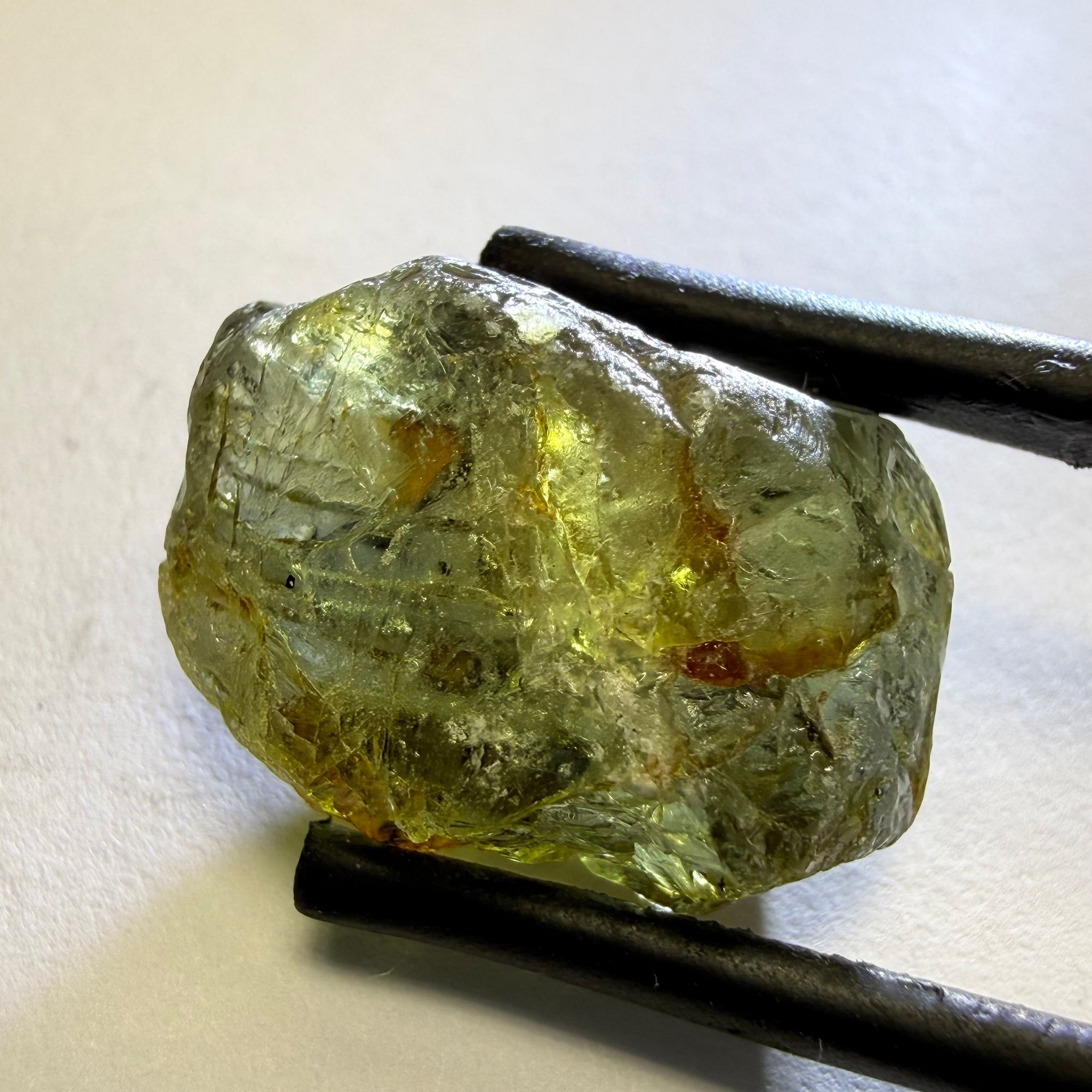 Umba Sapphire, 20.99ct, Umba, Tanzania, Untreated Unheated, cab grade rough or Cobb to remove gemmy but slightly included pieces, fractures inside, see the backlit photos showing the fractures