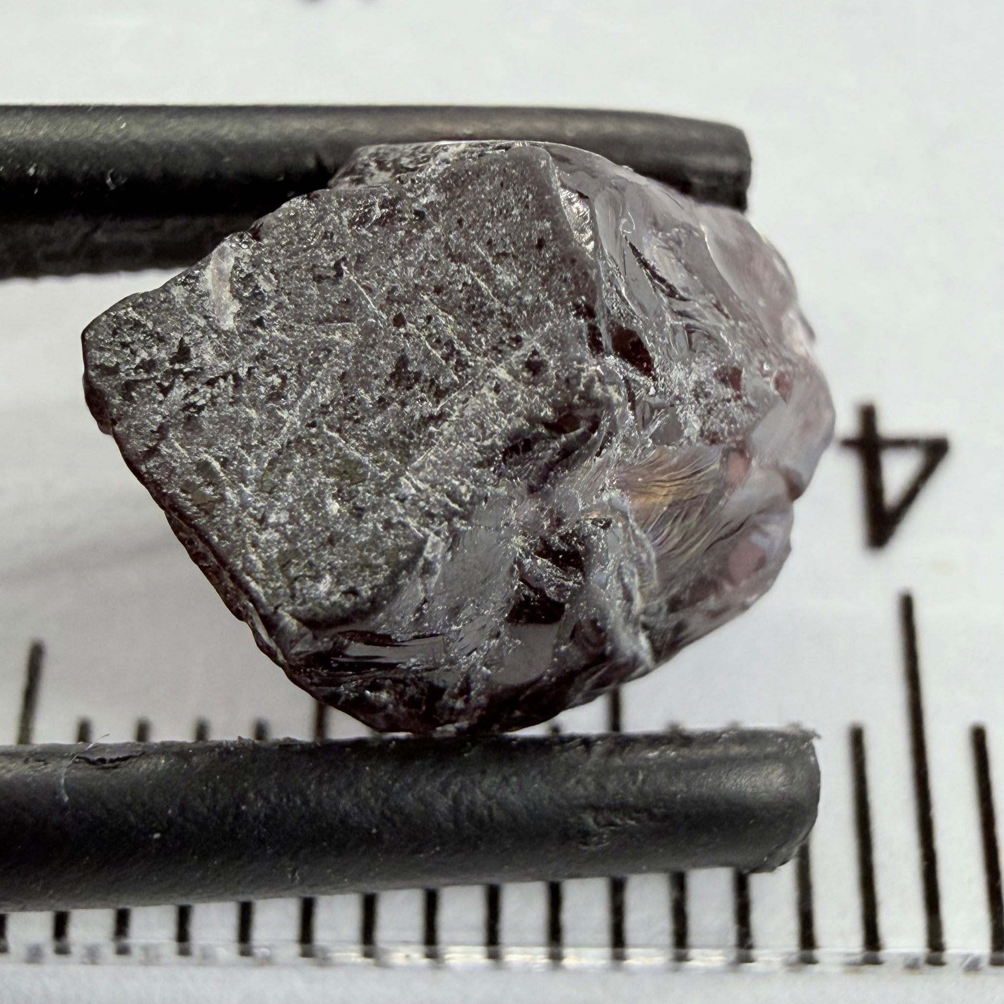 Mahenge Purple Spinel Very Very Dark Stone, 5.56ct, Mahenge, Tanzania, Untreated Unheated. vvs