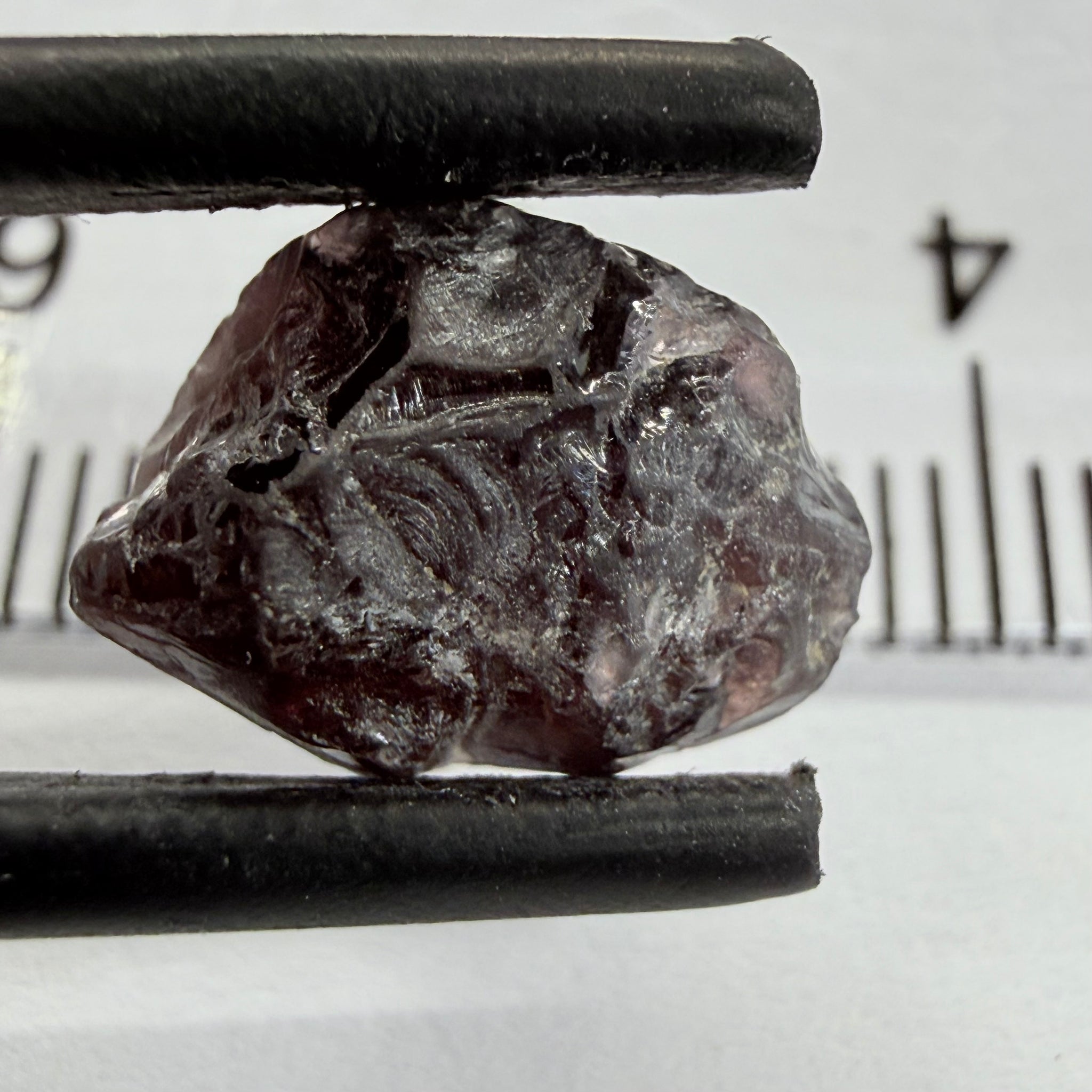 Mahenge Purple Spinel Very Very Dark Stone, 5.56ct, Mahenge, Tanzania, Untreated Unheated. vvs