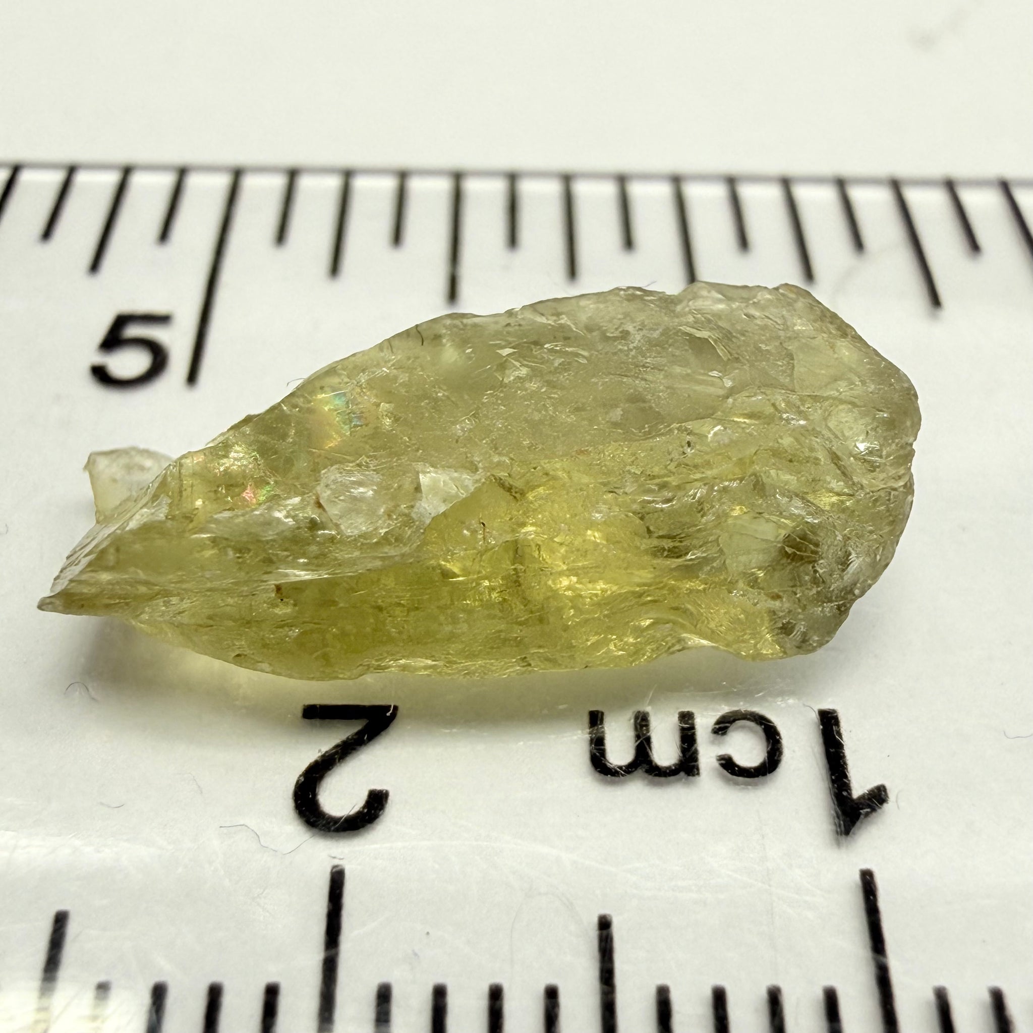 Umba Yellow Sapphire, 6.82ct, Umba, Tanzania, Untreated Unheated, flat stone, slightly to moderately included