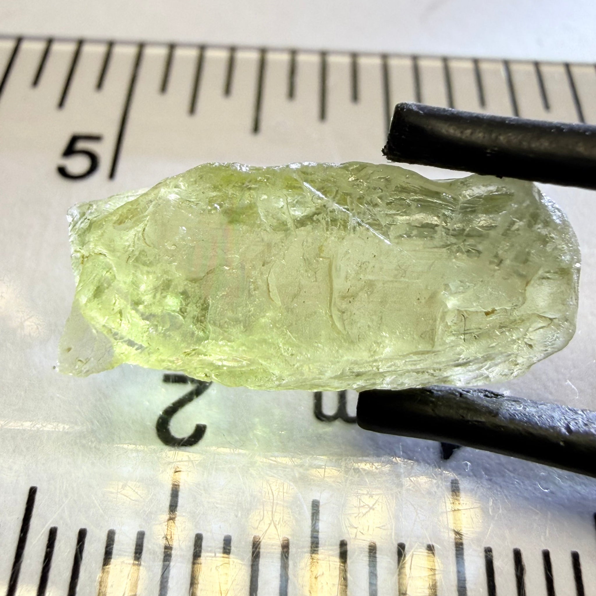 Umba Yellow Sapphire, 6.82ct, Umba, Tanzania, Untreated Unheated, flat stone, slightly to moderately included