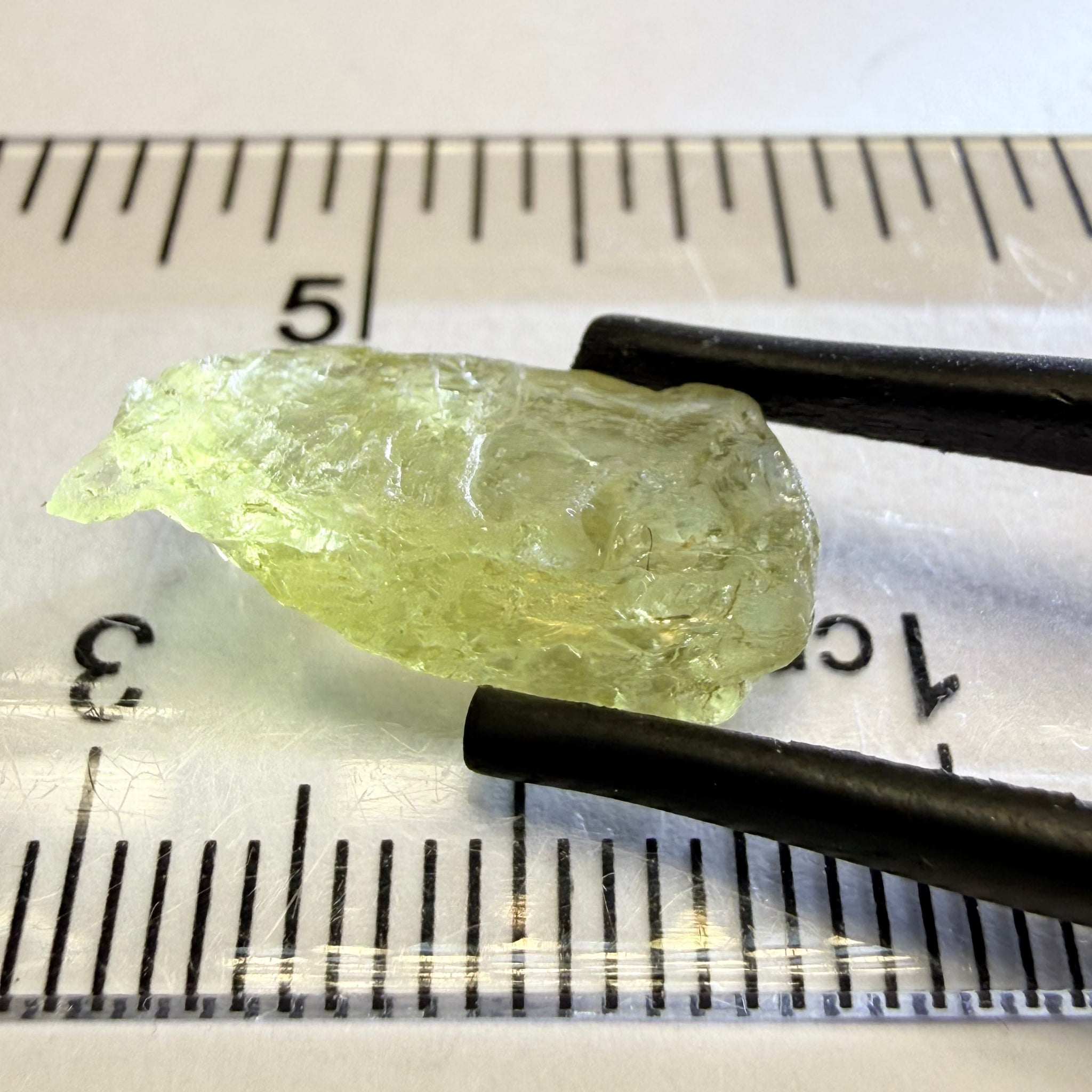 Umba Yellow Sapphire, 6.82ct, Umba, Tanzania, Untreated Unheated, flat stone, slightly to moderately included