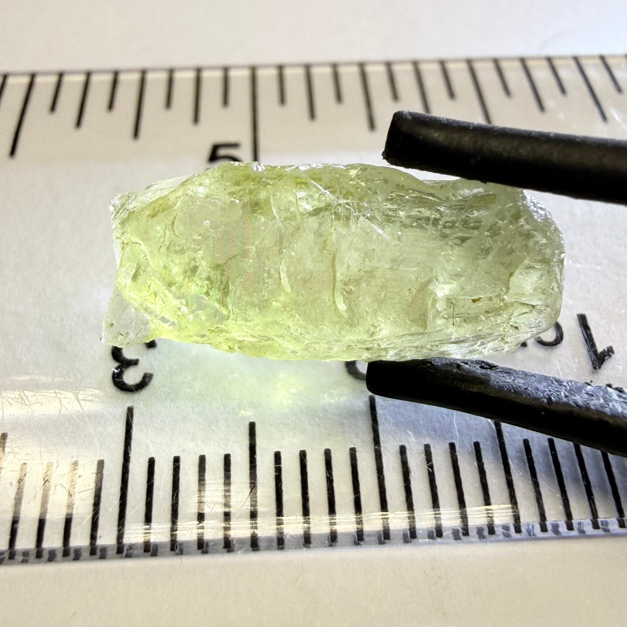 Umba Yellow Sapphire, 6.82ct, Umba, Tanzania, Untreated Unheated, flat stone, slightly to moderately included