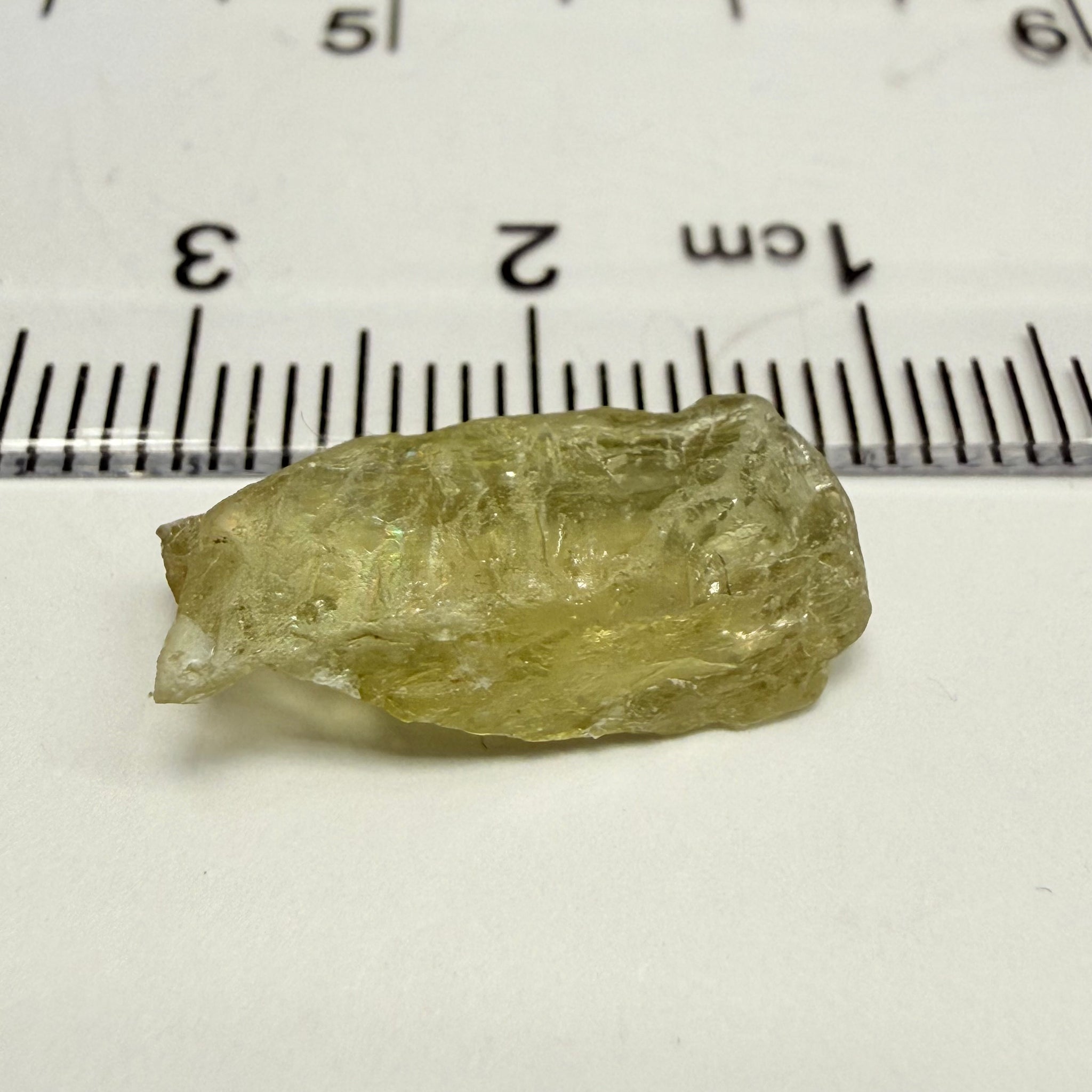 Umba Yellow Sapphire, 6.82ct, Umba, Tanzania, Untreated Unheated, flat stone, slightly to moderately included