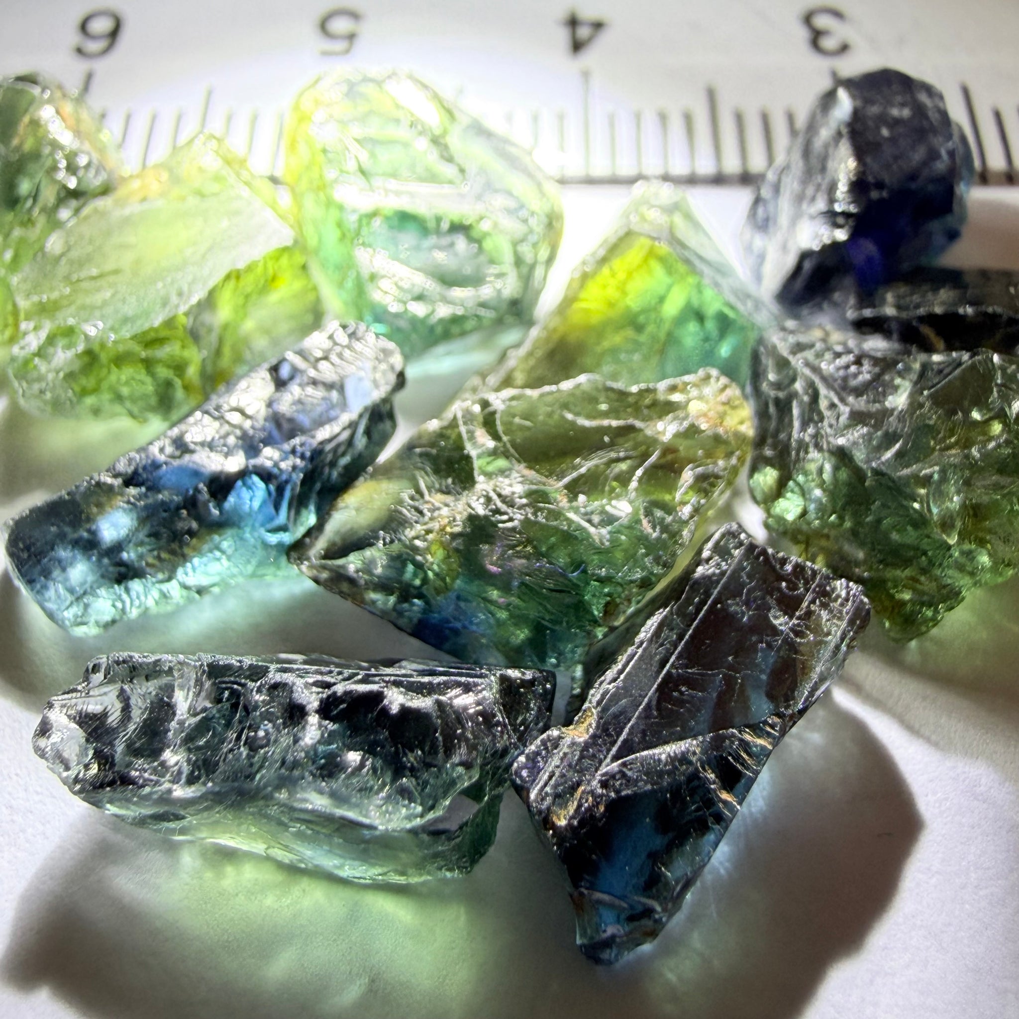 Kenyan Sapphire, 43.53ct, Garbatulla, Kenya, Untreated Unheated, stones are on the dark side, see backlit pics too, clarity is between slightly included to vvs, 2.09ct-5.22ct, 3.95ct average