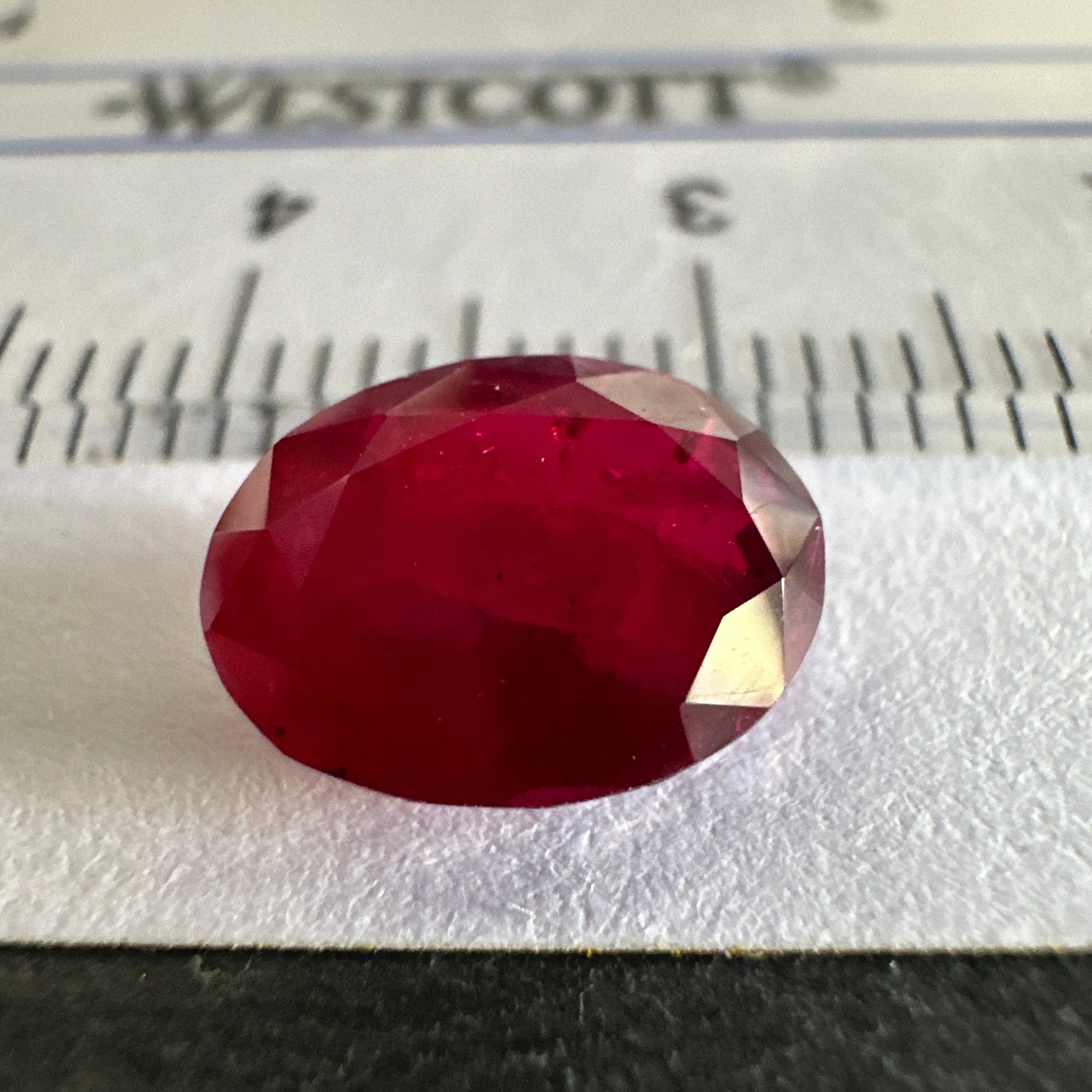 Ruby, 2.89ct, Longido, Tanzania, Untreated Unheated, slight inclusions inside