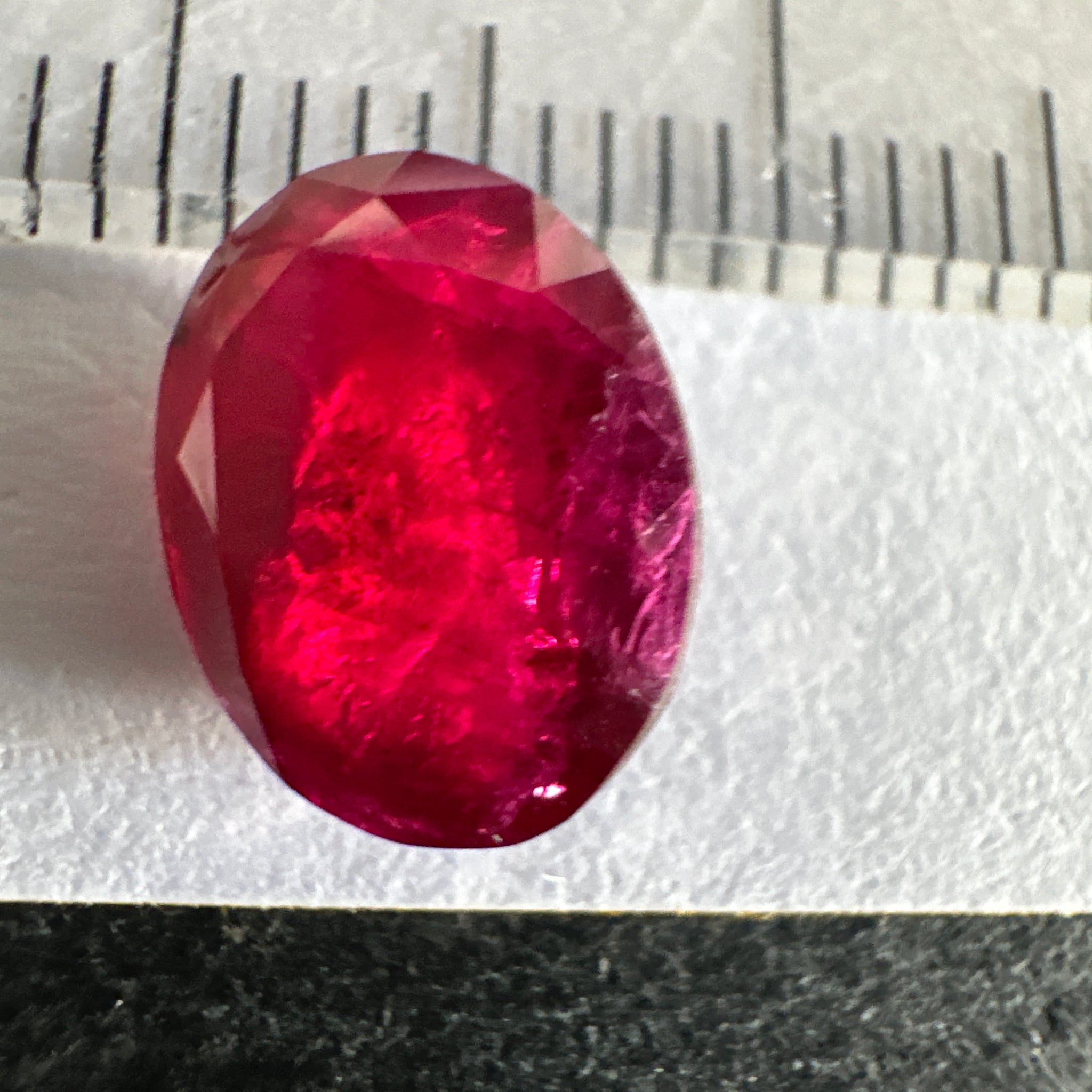 Ruby, 2.89ct, Longido, Tanzania, Untreated Unheated, slight inclusions inside