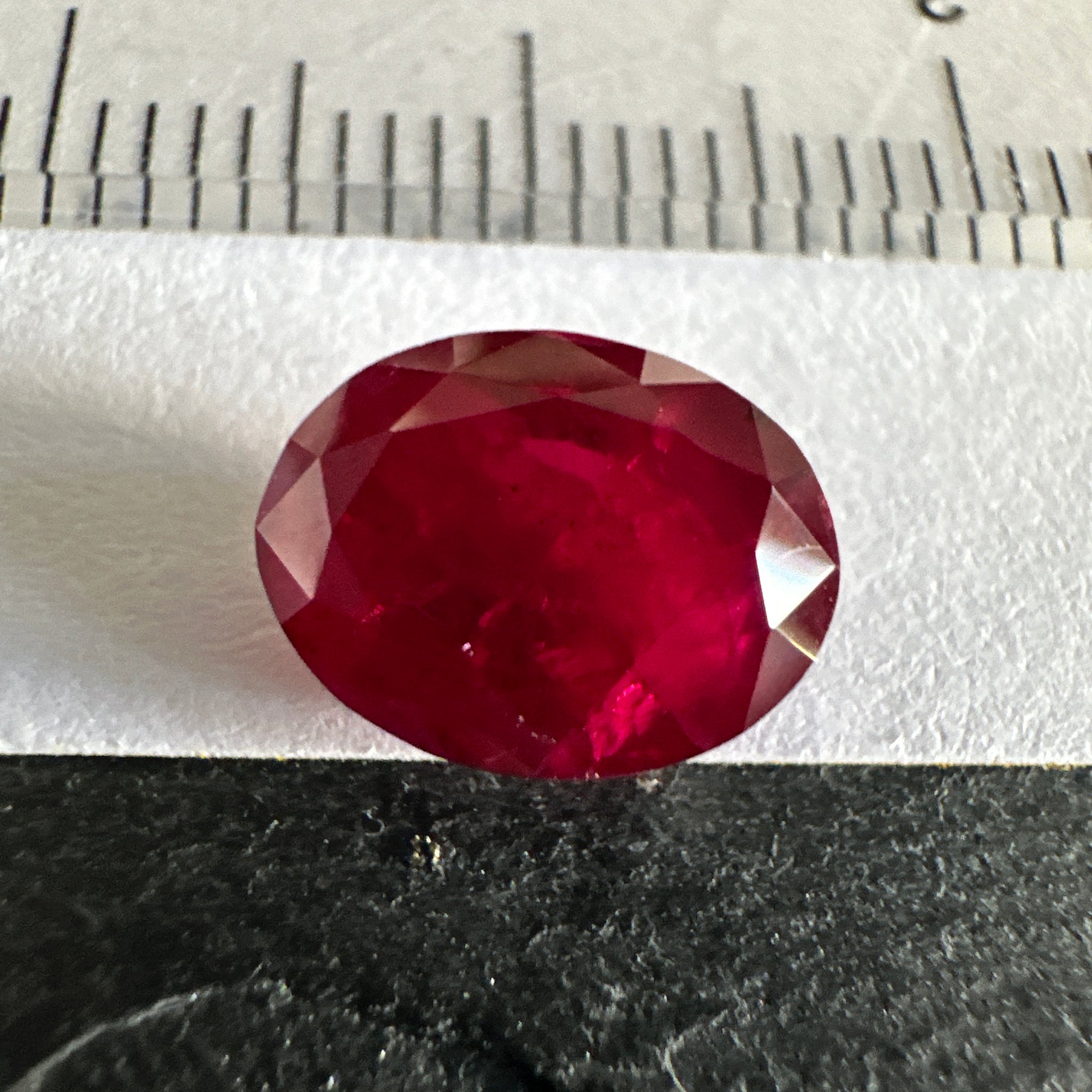 Ruby, 2.89ct, Longido, Tanzania, Untreated Unheated, slight inclusions inside
