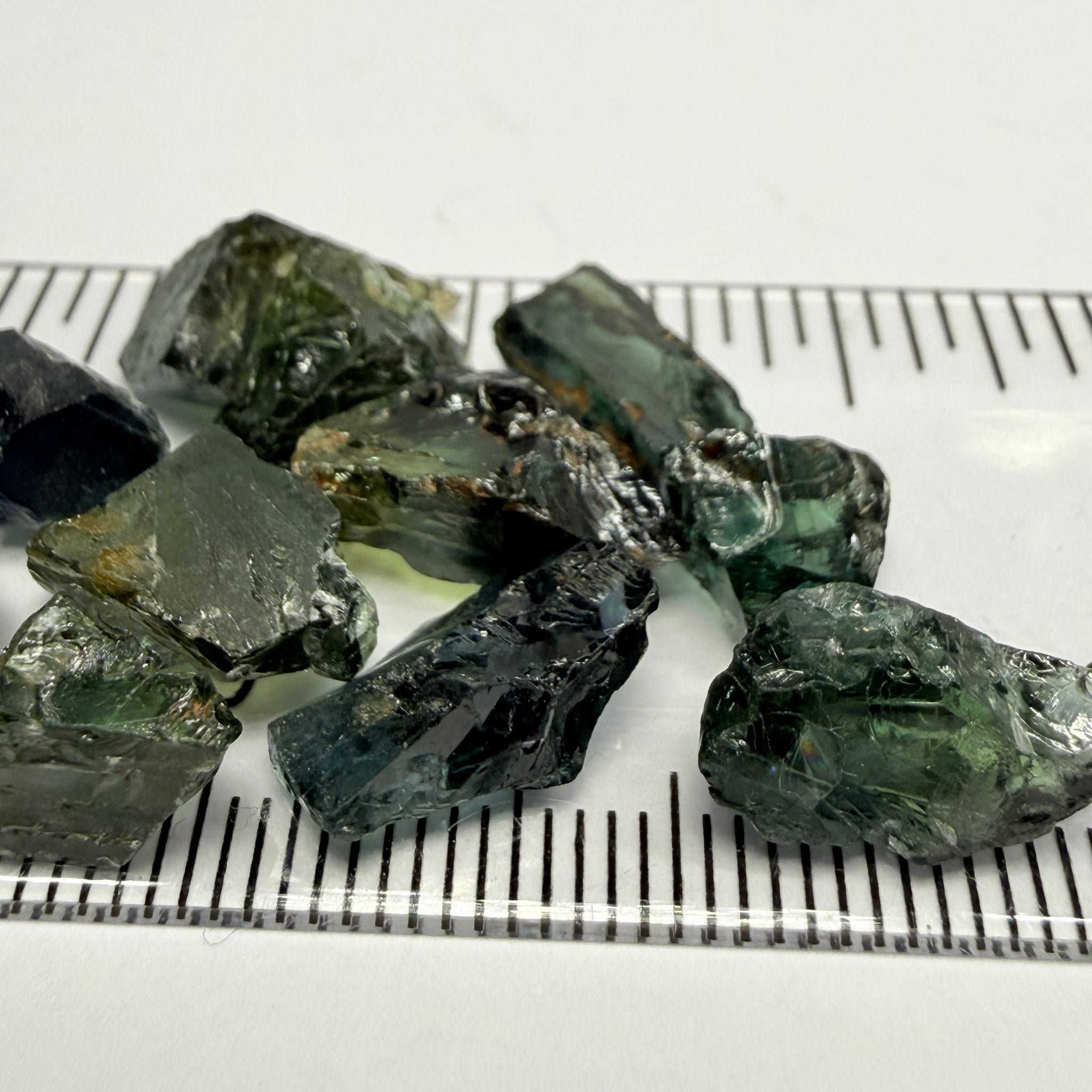 Kenyan Sapphire, 43.53ct, Garbatulla, Kenya, Untreated Unheated, stones are on the dark side, see backlit pics too, clarity is between slightly included to vvs, 2.09ct-5.22ct, 3.95ct average