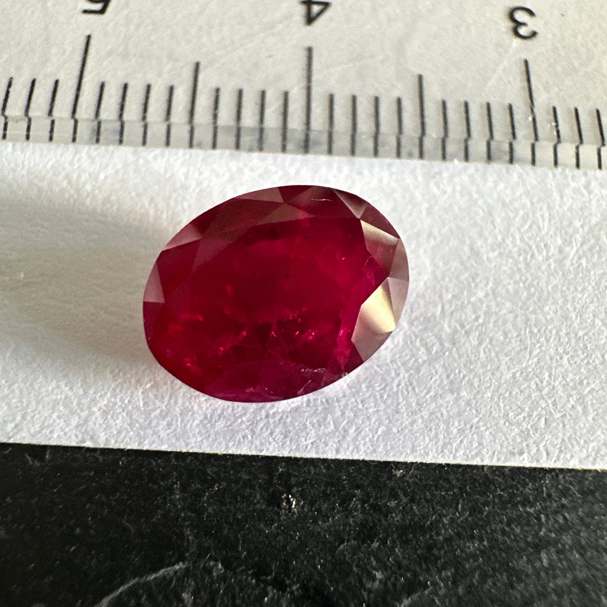 Ruby, 2.89ct, Longido, Tanzania, Untreated Unheated, slight inclusions inside