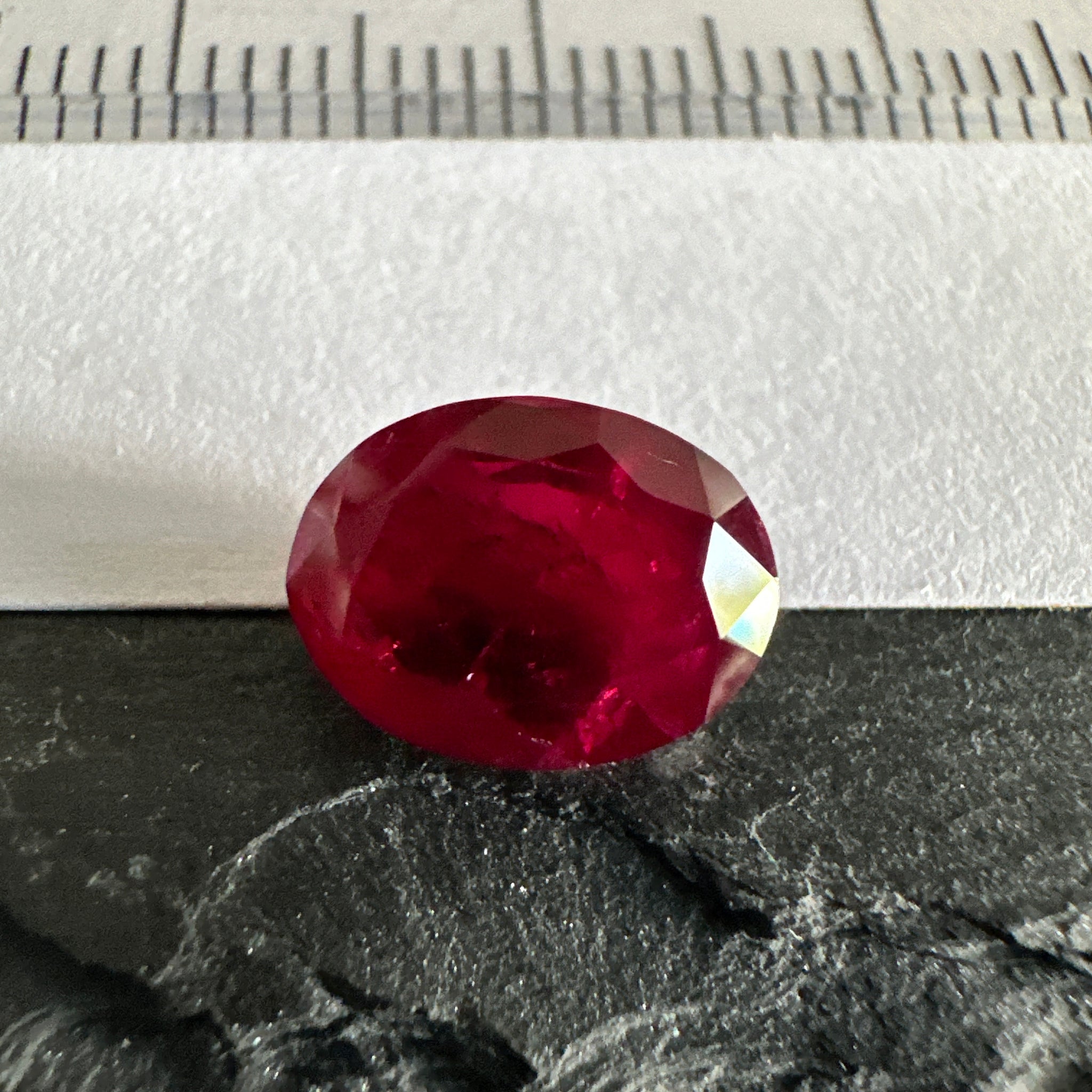 Ruby, 2.89ct, Longido, Tanzania, Untreated Unheated, slight inclusions inside