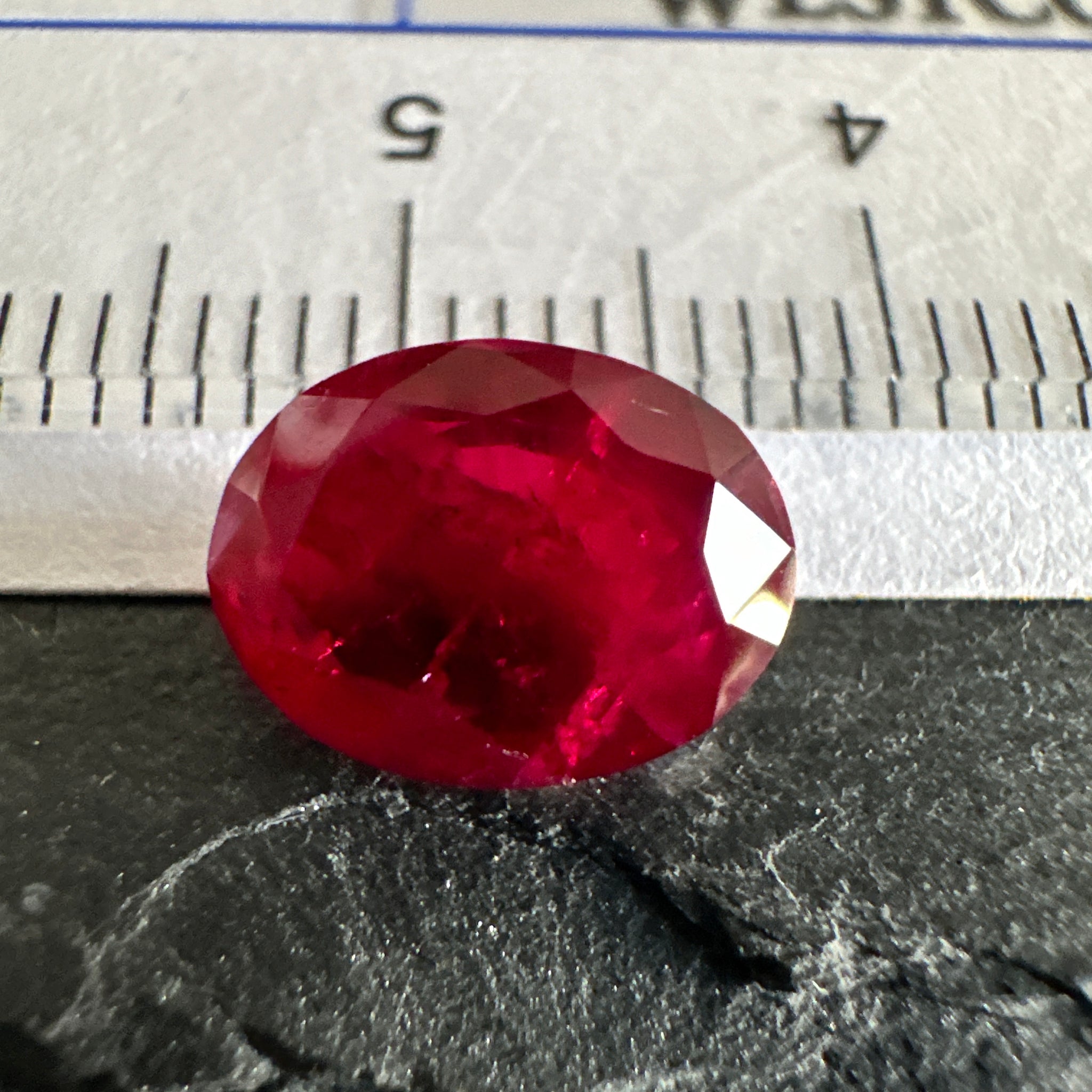 Ruby, 2.89ct, Longido, Tanzania, Untreated Unheated, slight inclusions inside