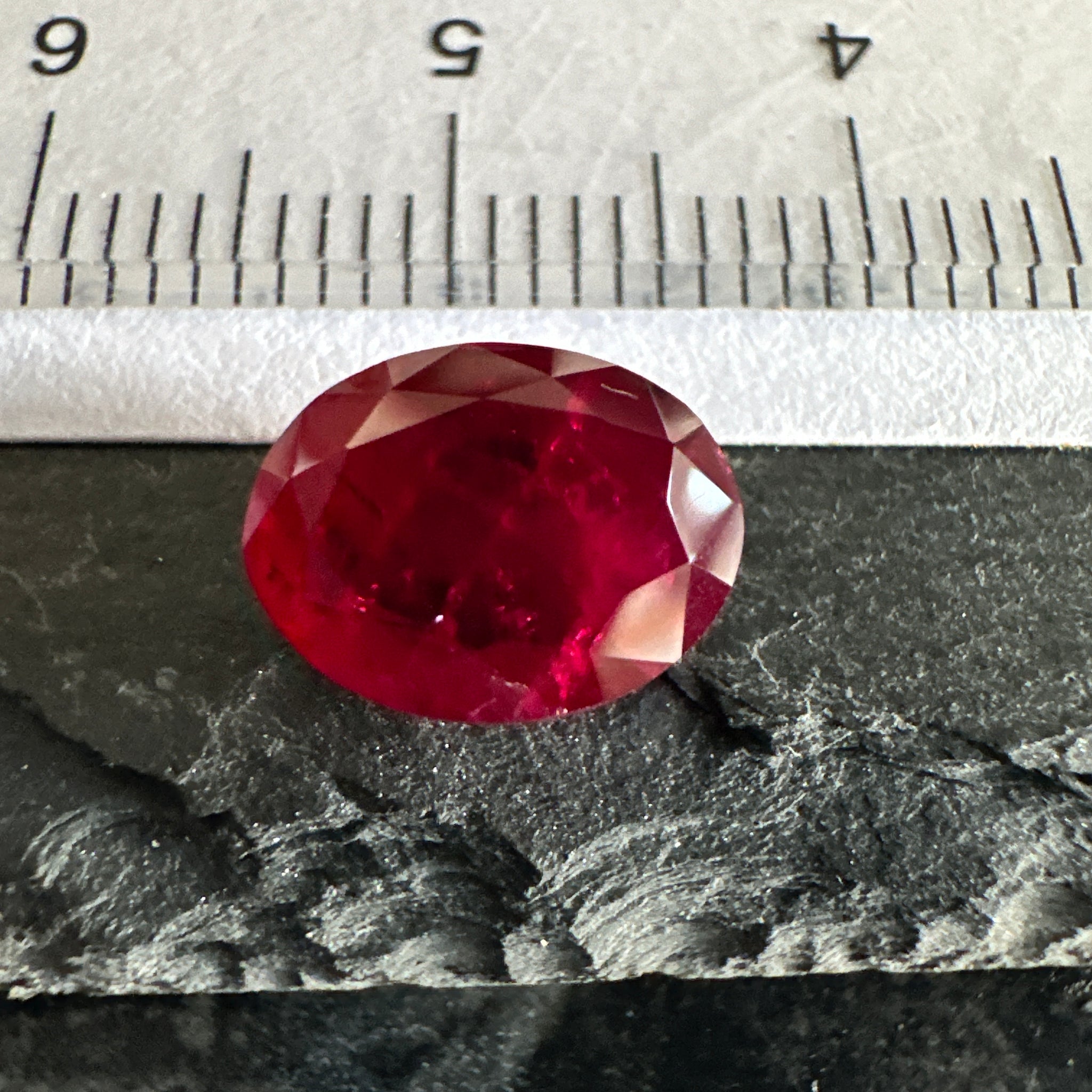 Ruby, 2.89ct, Longido, Tanzania, Untreated Unheated, slight inclusions inside