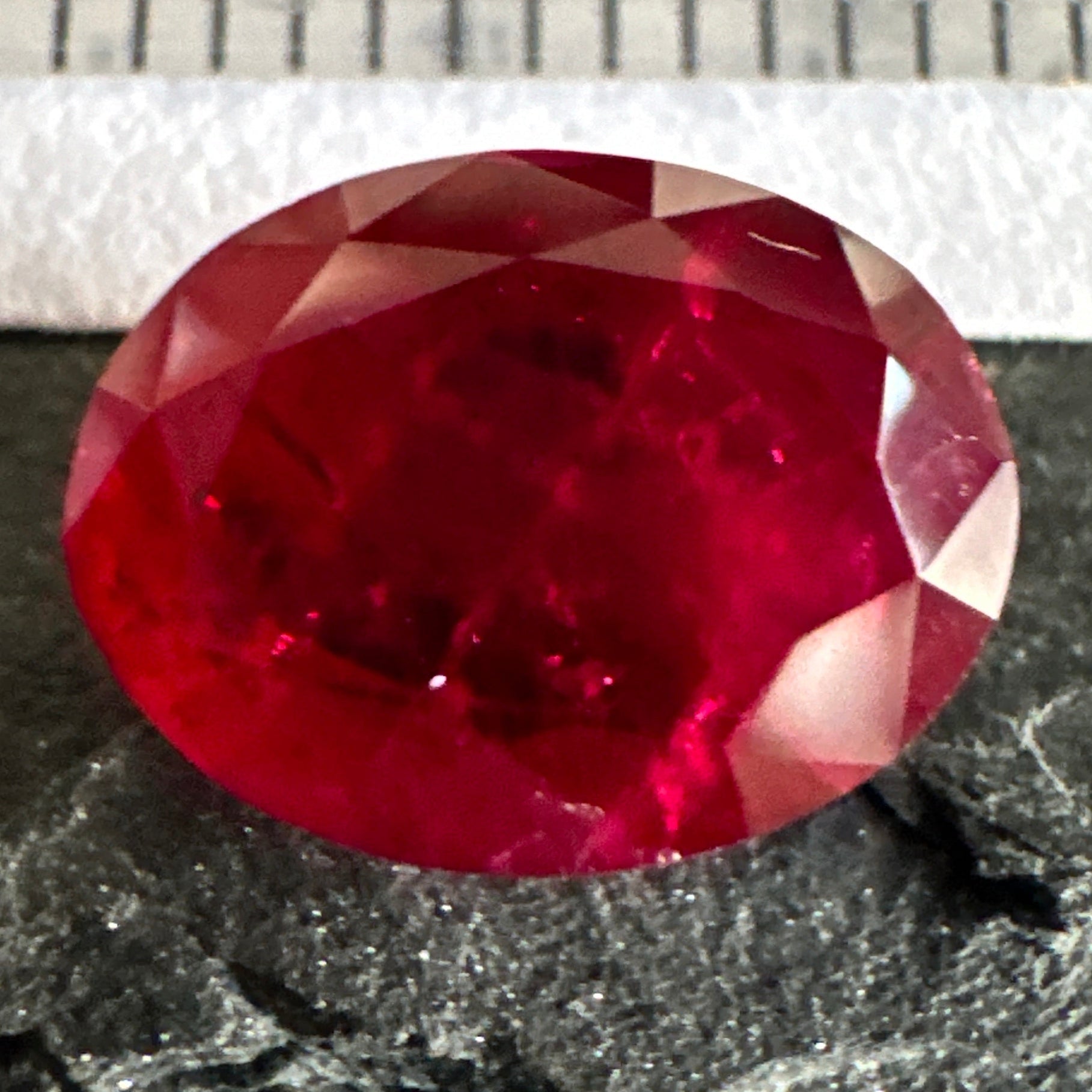 Ruby, 2.89ct, Longido, Tanzania, Untreated Unheated, slight inclusions inside