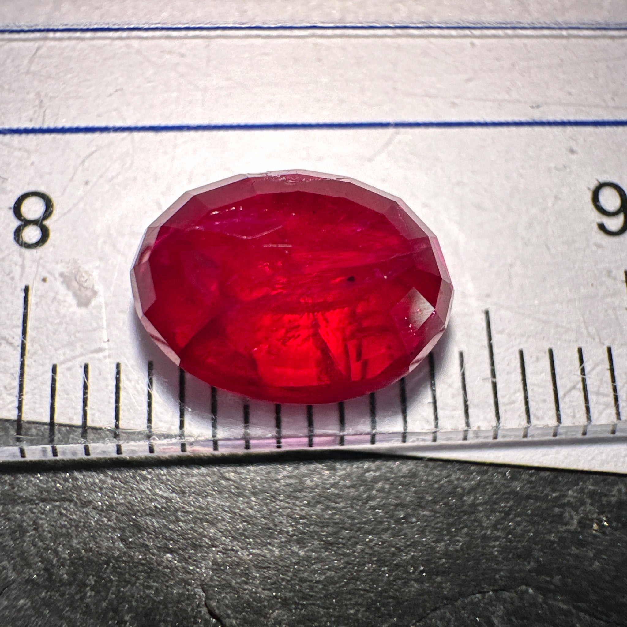 Ruby, 2.89ct, Longido, Tanzania, Untreated Unheated, slight inclusions inside