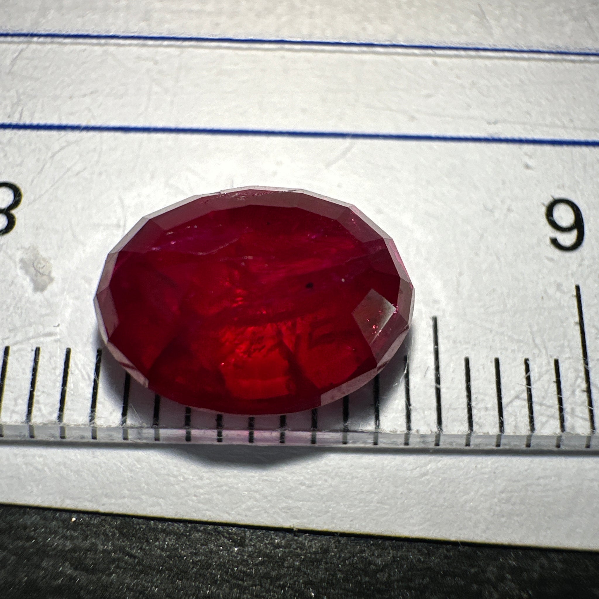 Ruby, 2.89ct, Longido, Tanzania, Untreated Unheated, slight inclusions inside