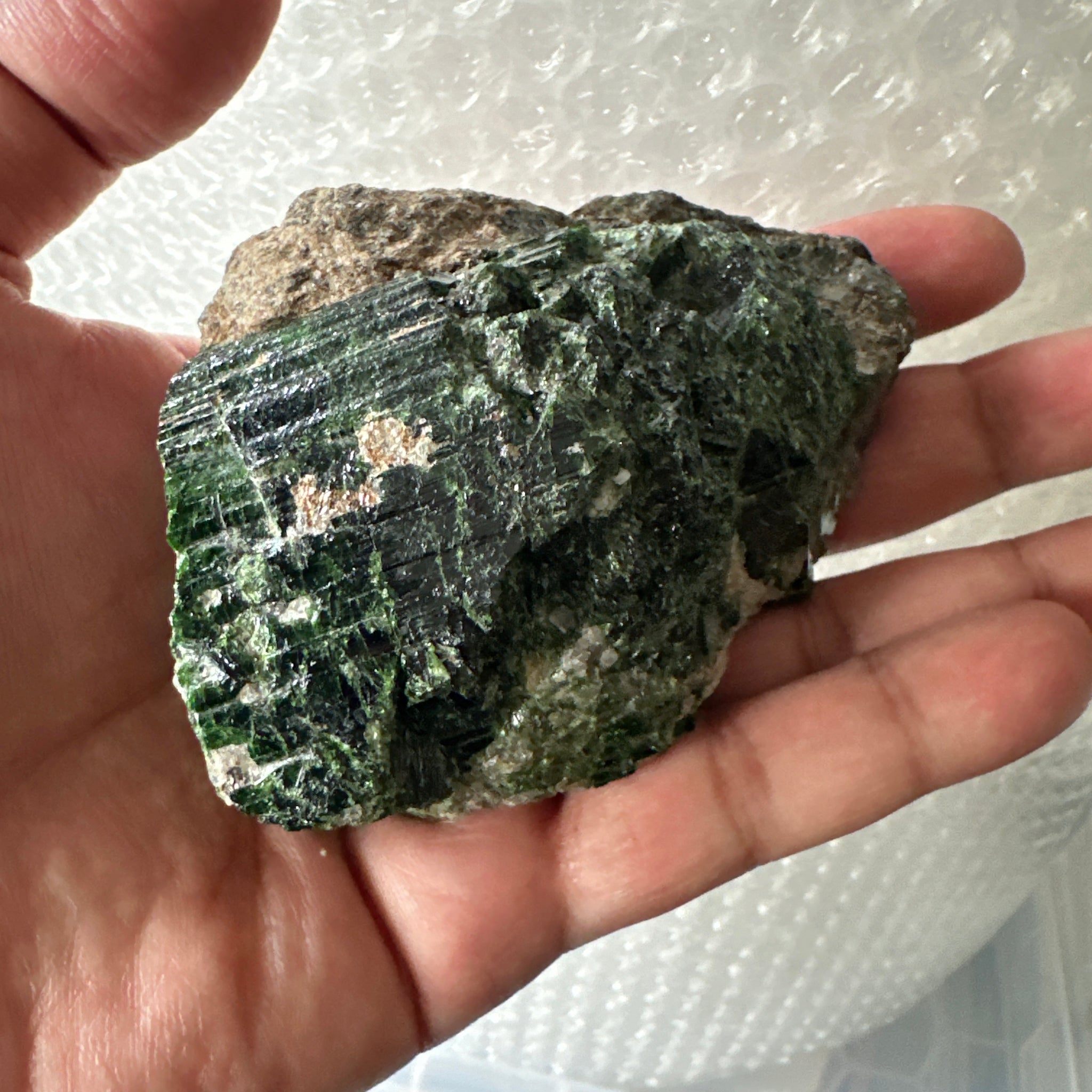 Tourmaline Crystal Cluster on Matrix, 340.80gm, Tanzania.