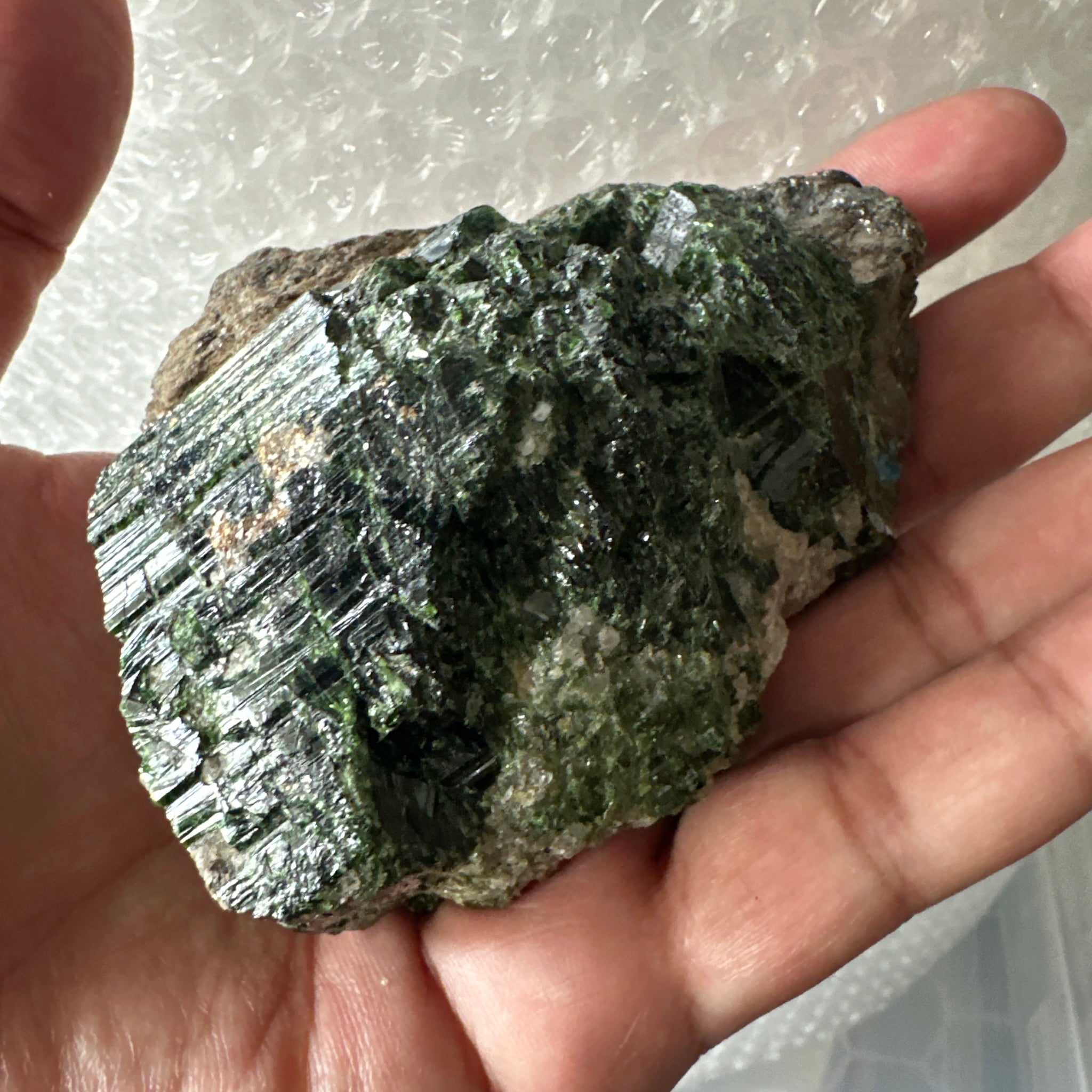 Tourmaline Crystal Cluster on Matrix, 340.80gm, Tanzania.