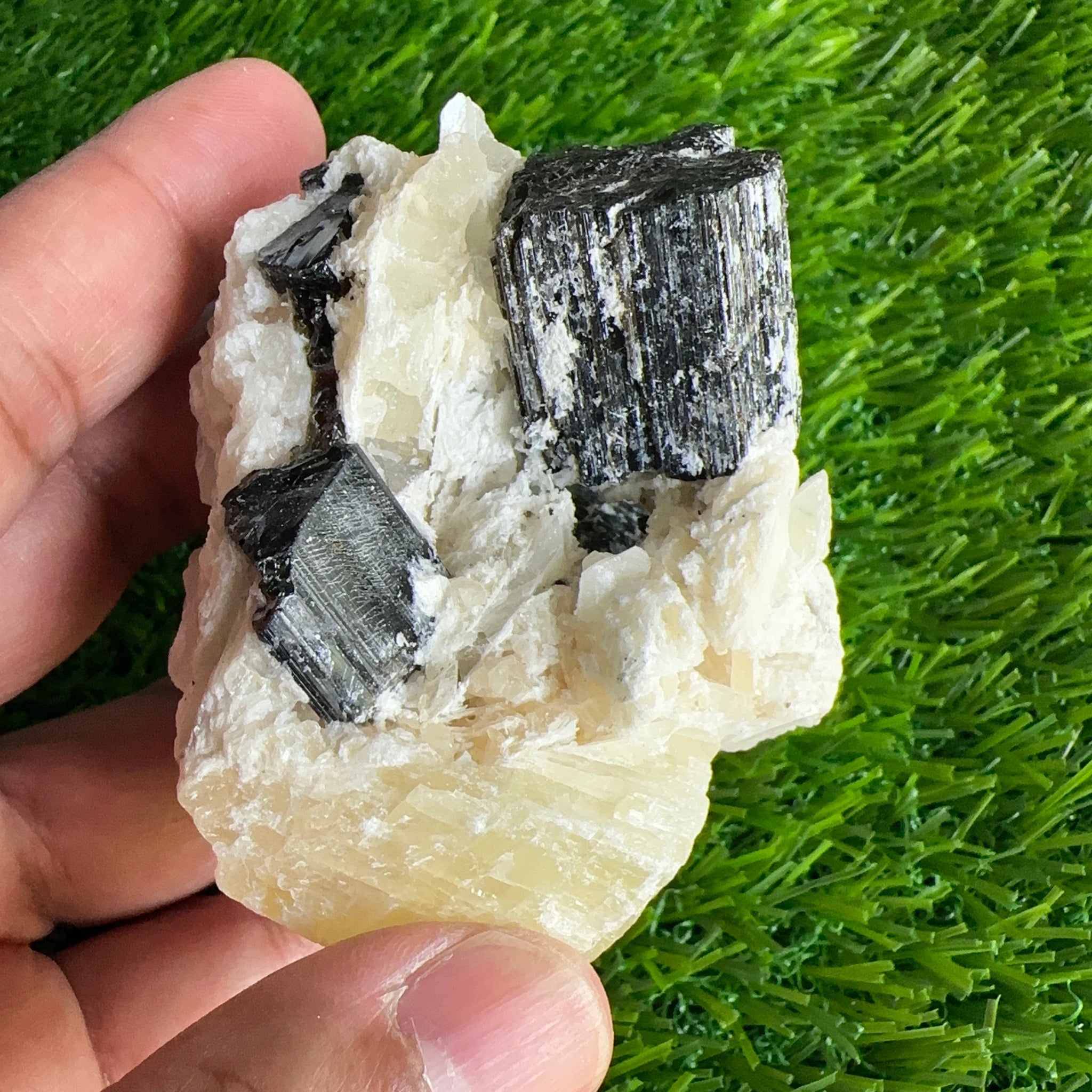 Tourmaline Crystal Cluster, 206.70gm, Tanzania.