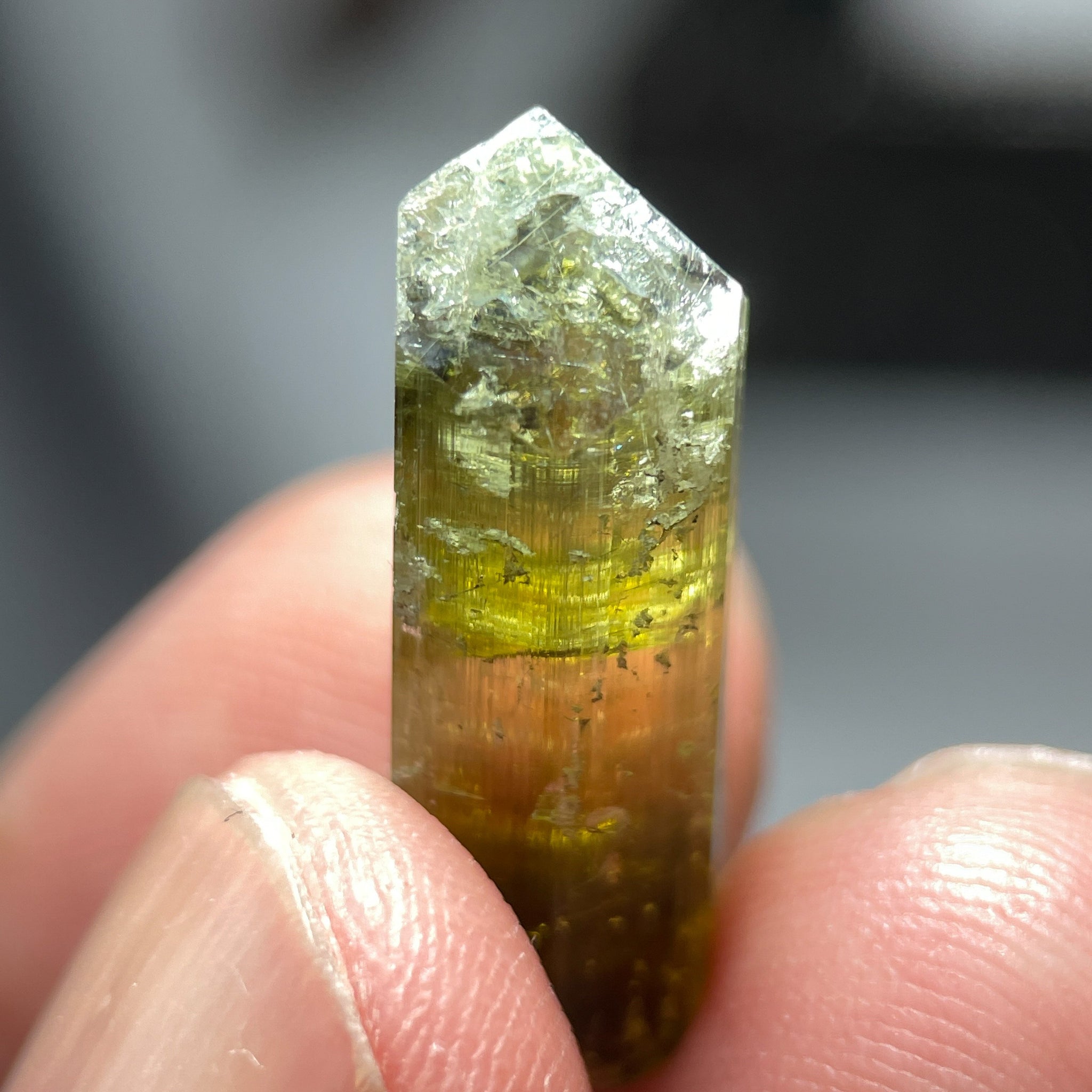 15.45Ct Tourmaline Crystal Laletema Tanzania Untreated Unheated 2.17 X 0.84 0.87Cm