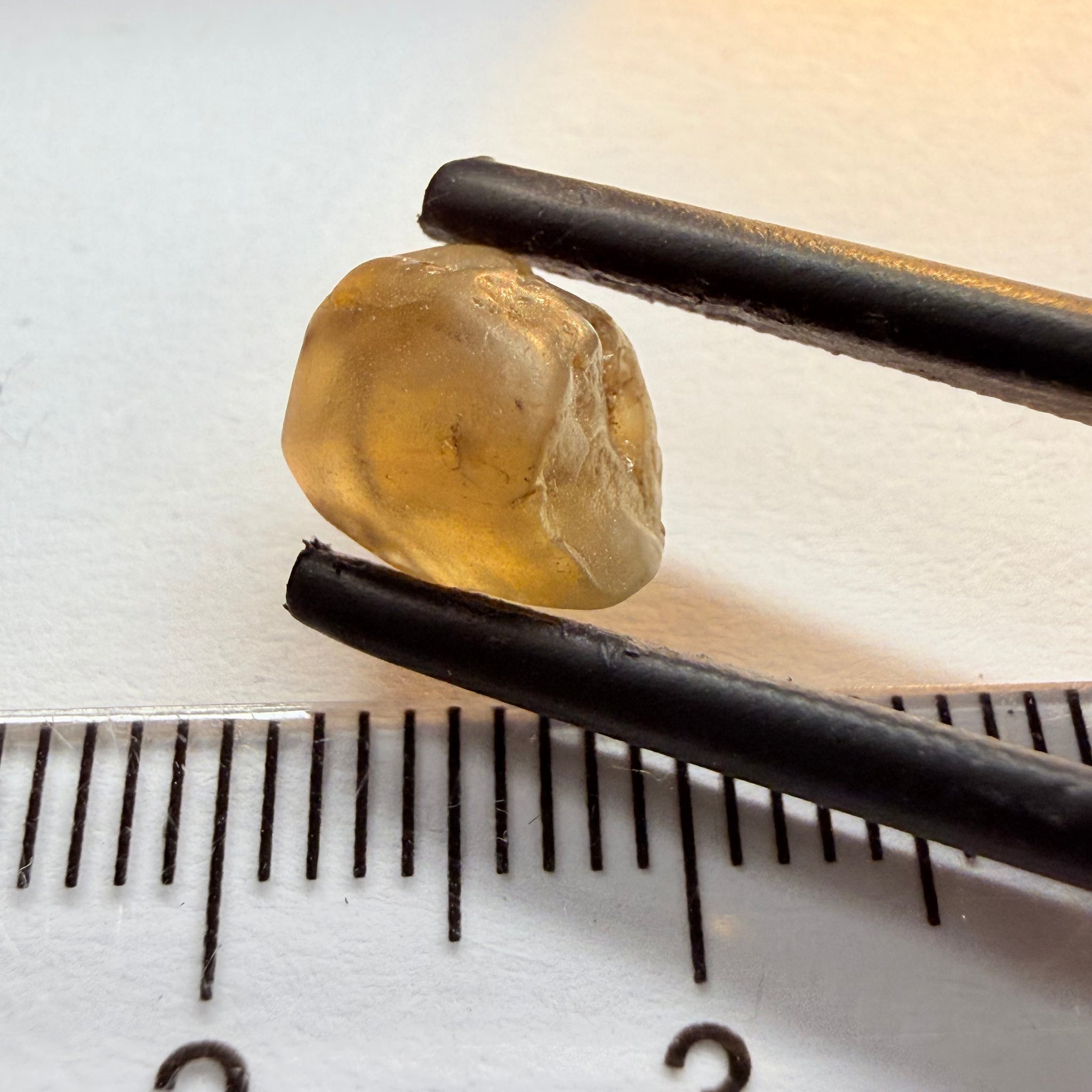 Colour Changing Chrysoberyl, 3.13ct, Tunduru, Tanzania, Untreated Unheated, the colour change is very slight, there is some surface gunk that needs to be removed on one side, rest has very fine silk